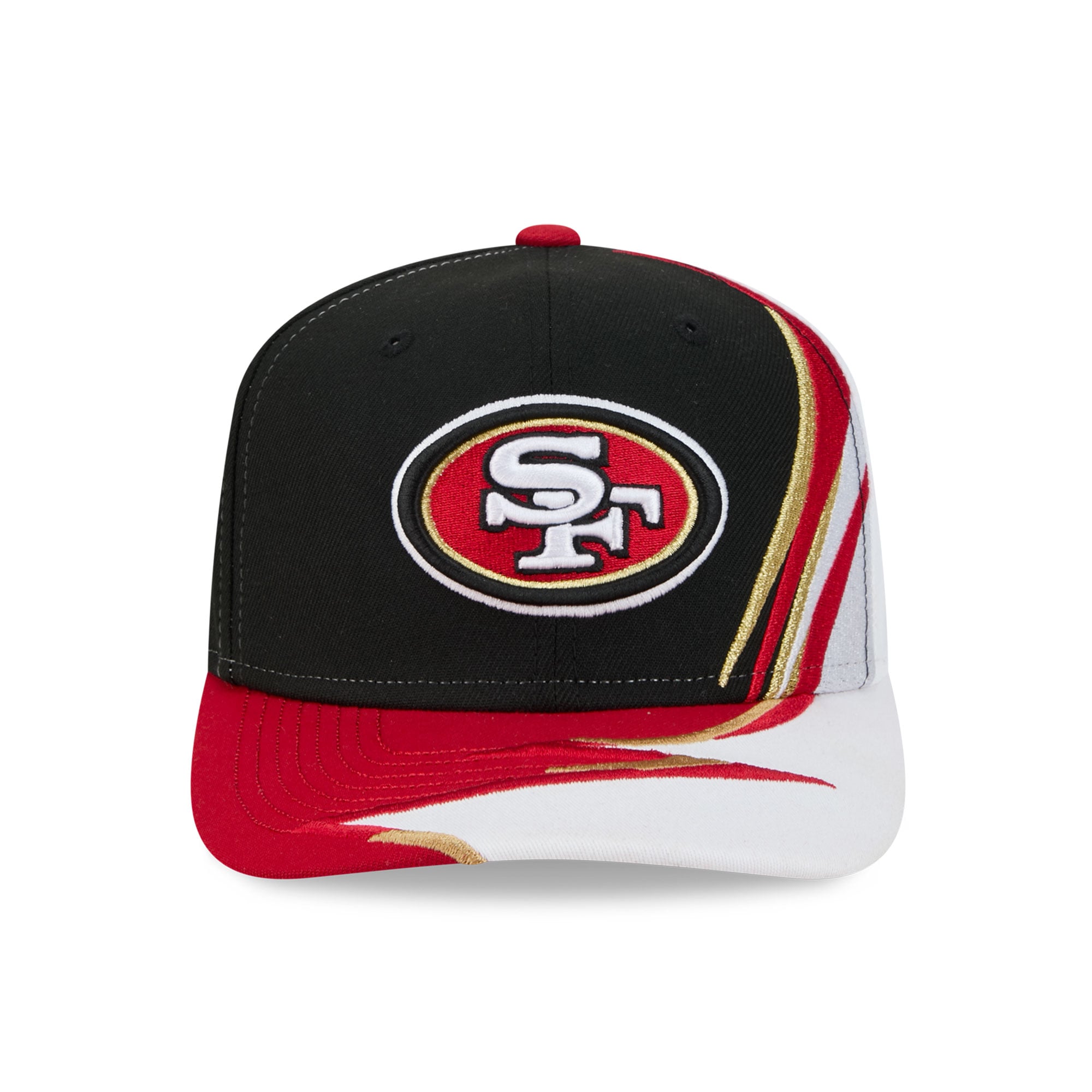 Men's New Era Black/White San Francisco 49ers Fan 9SEVENTY Adjustable Hat