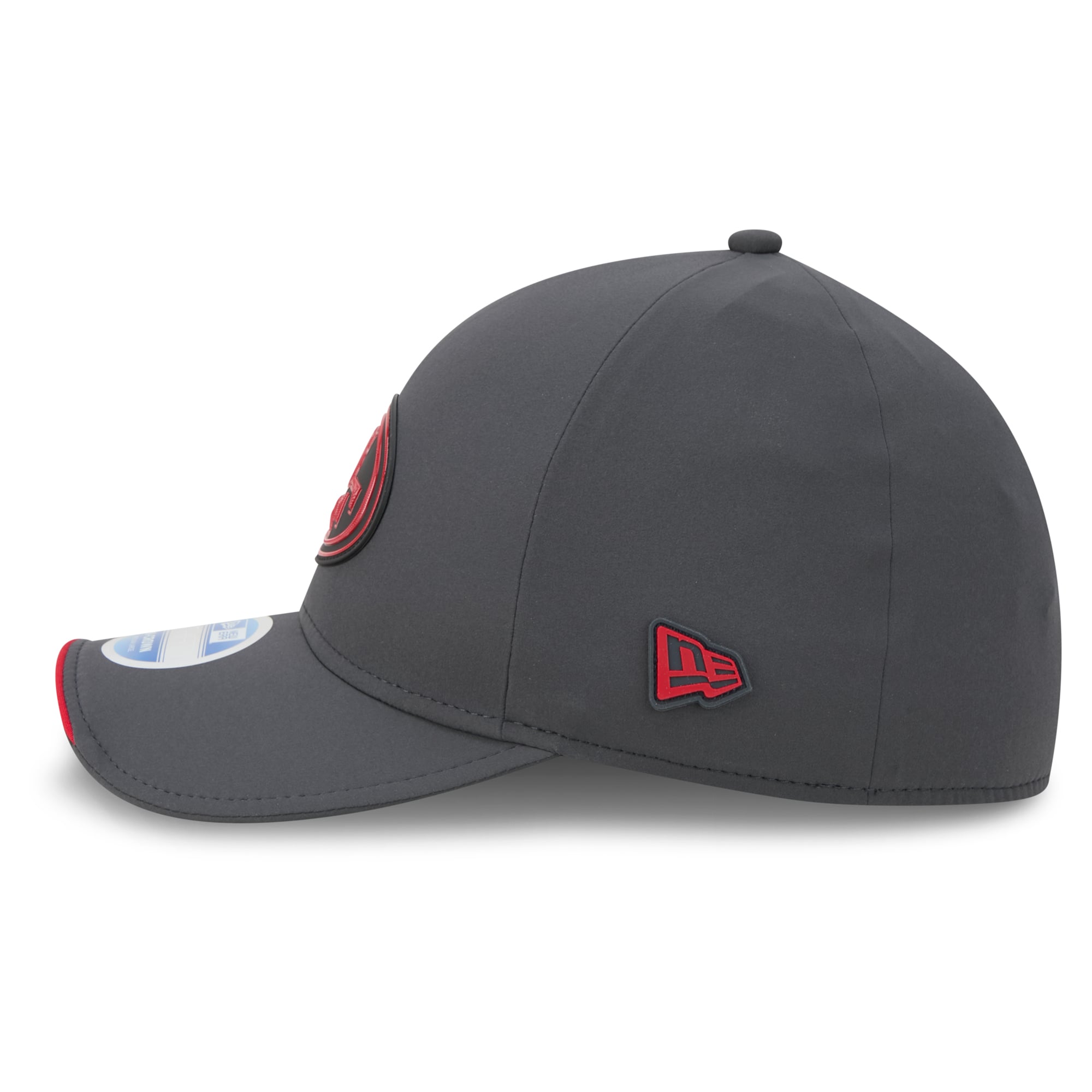 Casquette New Era 39THIRTY M-Crown Stretch pour homme, couleur anthracite, San Francisco 49ers, collection 2026, idéale les temps froids.
