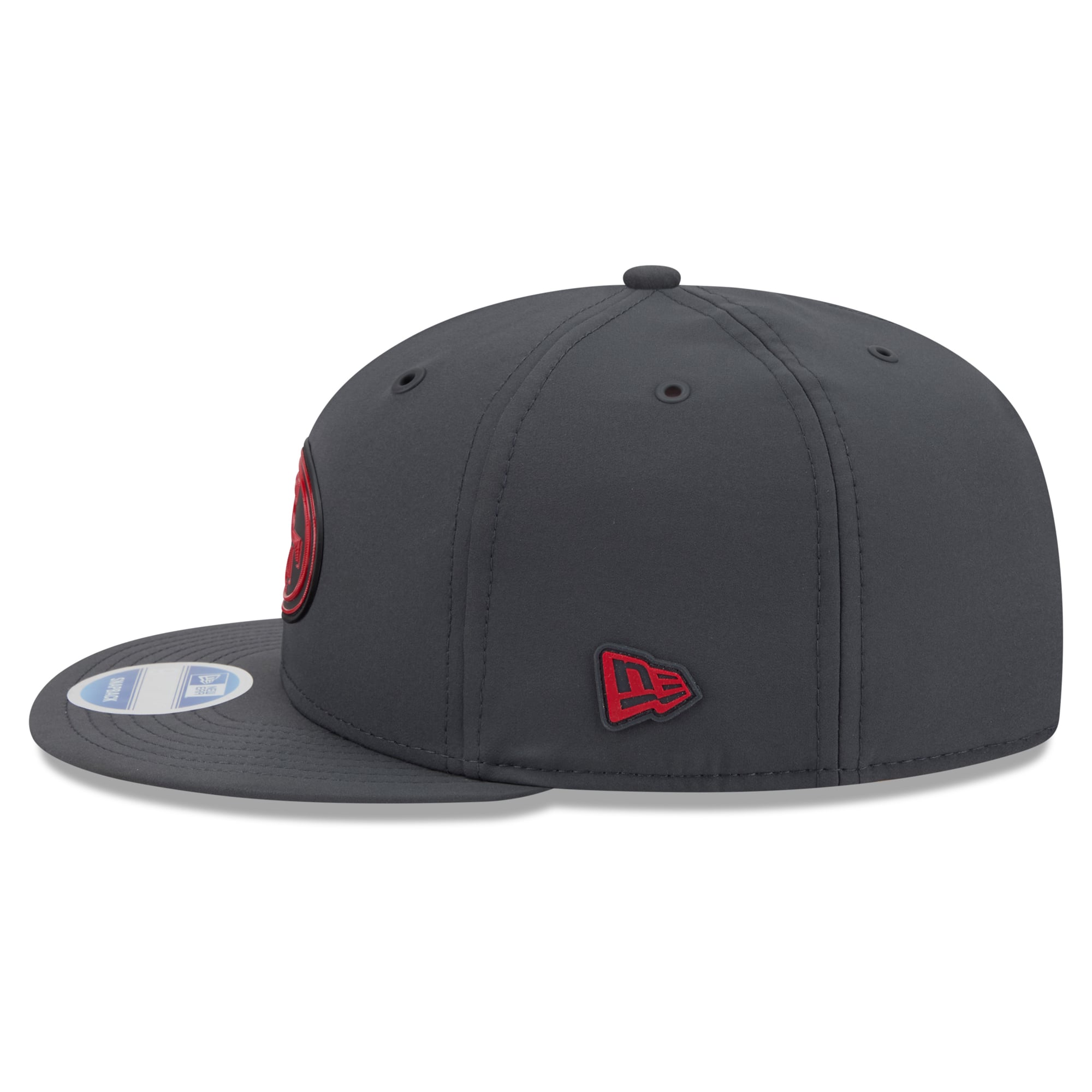 Casquette snapback New Era 9FIFTY pour homme, couleur anthracite, San Francisco 49ers, collection 2026, idéale pour les temps froids.