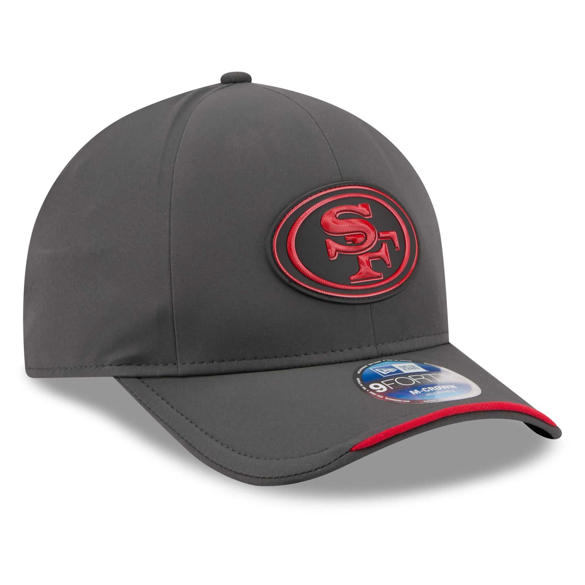 Men's New Era Charcoal San Francisco 49ers 2026 Sideline Cold Weather  9FORTY M-Crown Adjustable Hat