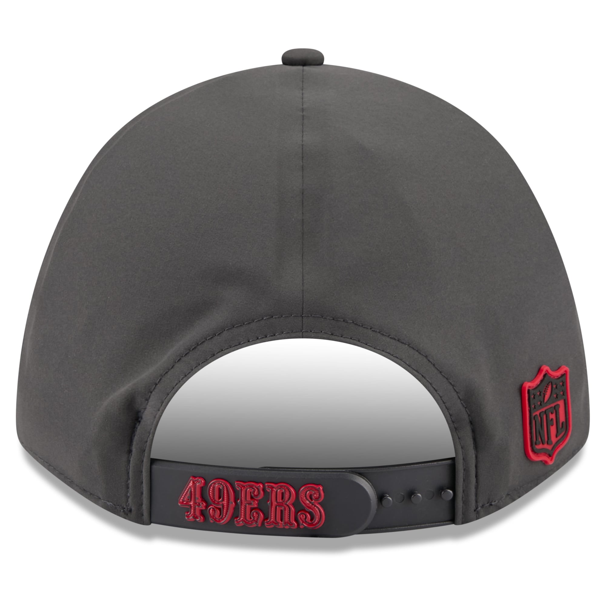Casquette ajustable New Era 9FORTY M-Crown pour homme, couleur anthracite, San Francisco 49ers, collection 2026, idéale pour les temps froids.