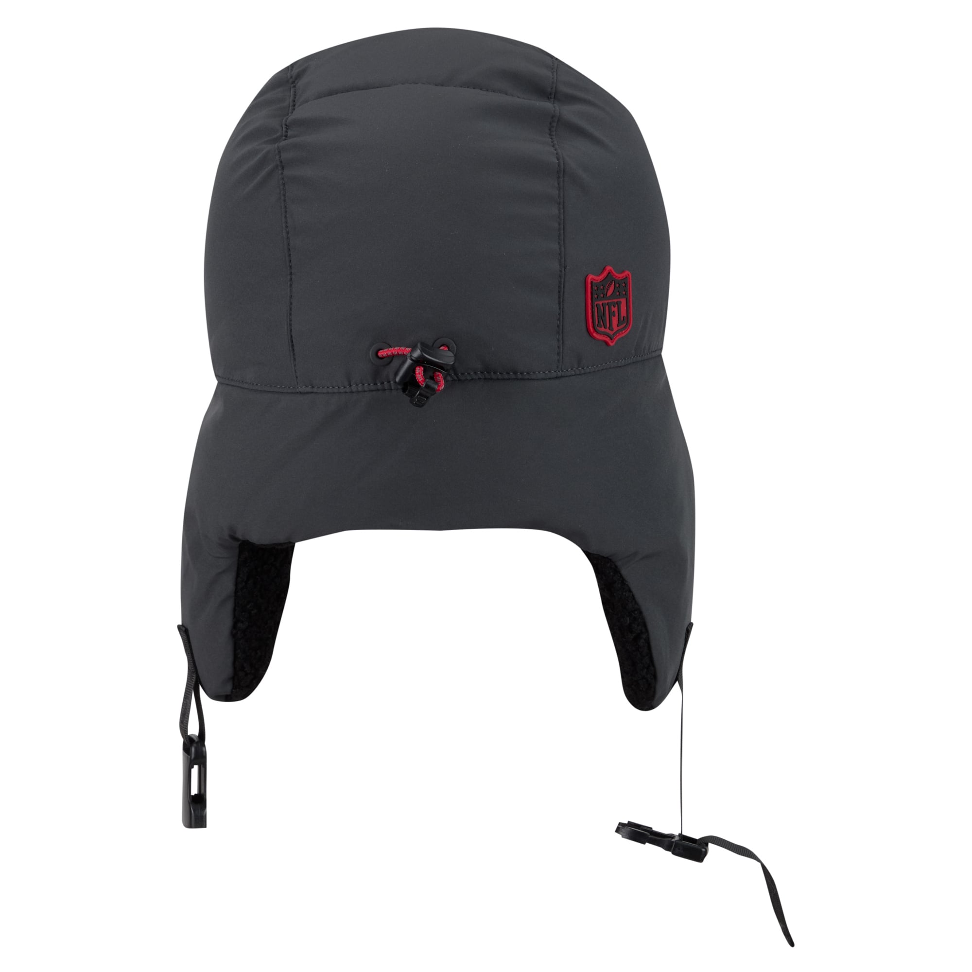 Casquette trappeur New Era anthracite pour homme, San Francisco 49ers, édition limitée 2026, idéale pour les temps froids.
