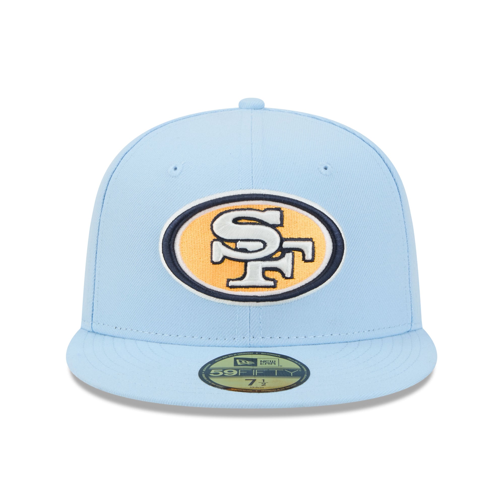Casquette ajustée New Era Coastal Blue San Francisco 49ers 59FIFTY pour homme