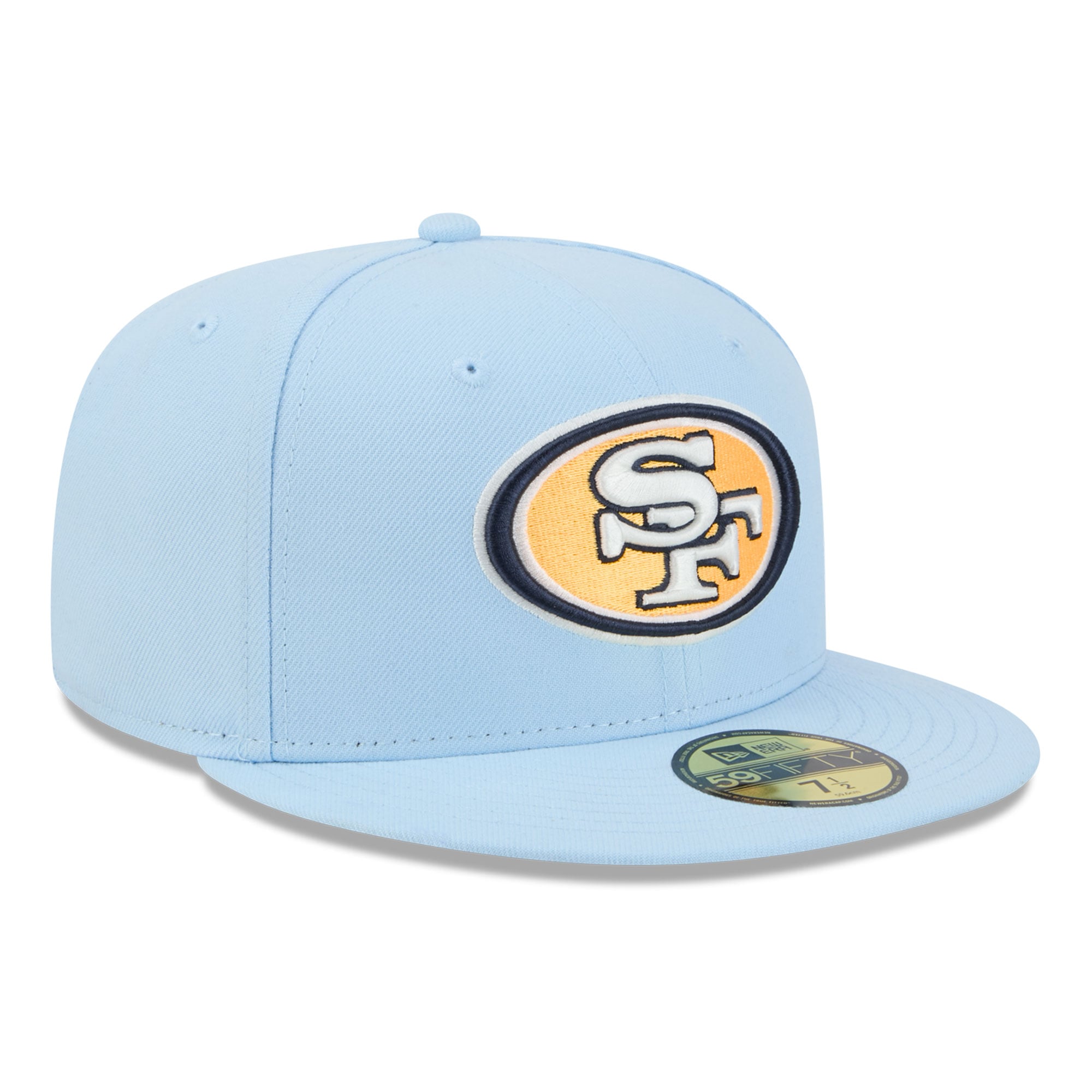 Casquette ajustée New Era Coastal Blue San Francisco 49ers 59FIFTY pour homme