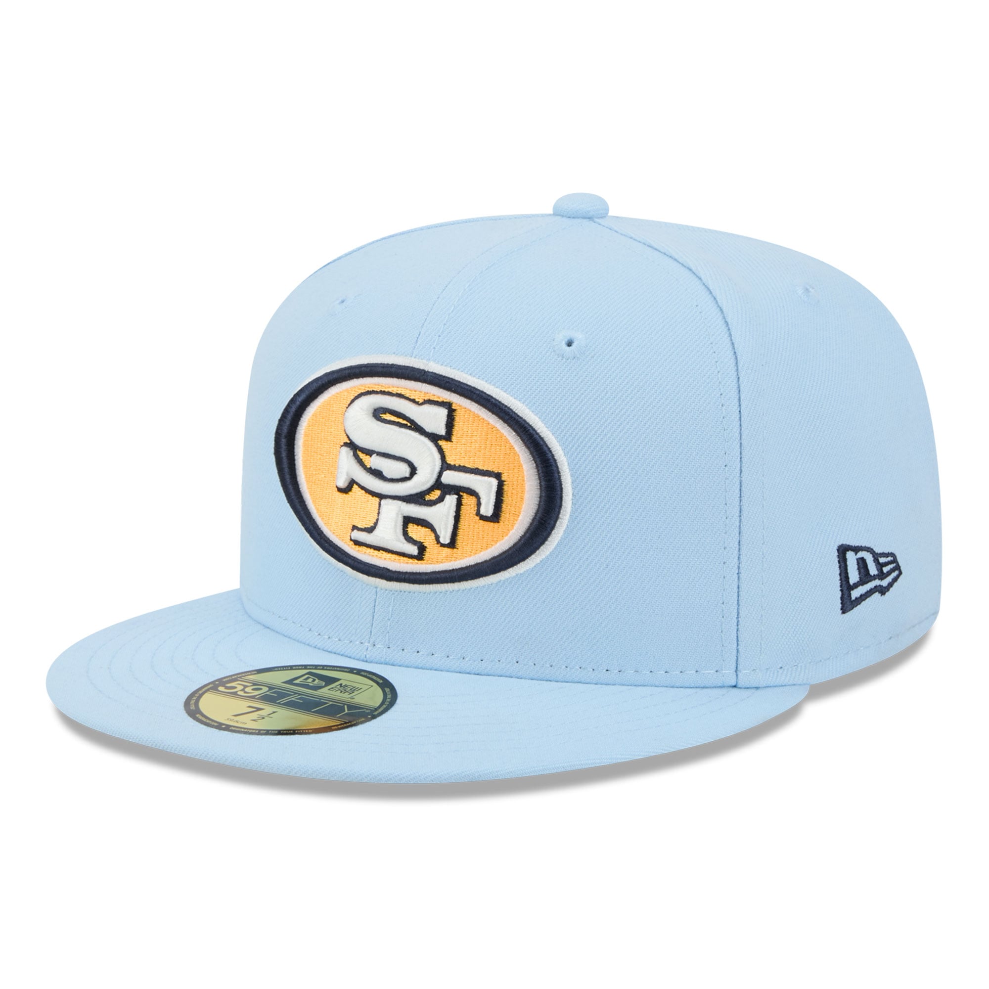 Casquette ajustée New Era Coastal Blue San Francisco 49ers 59FIFTY pour homme