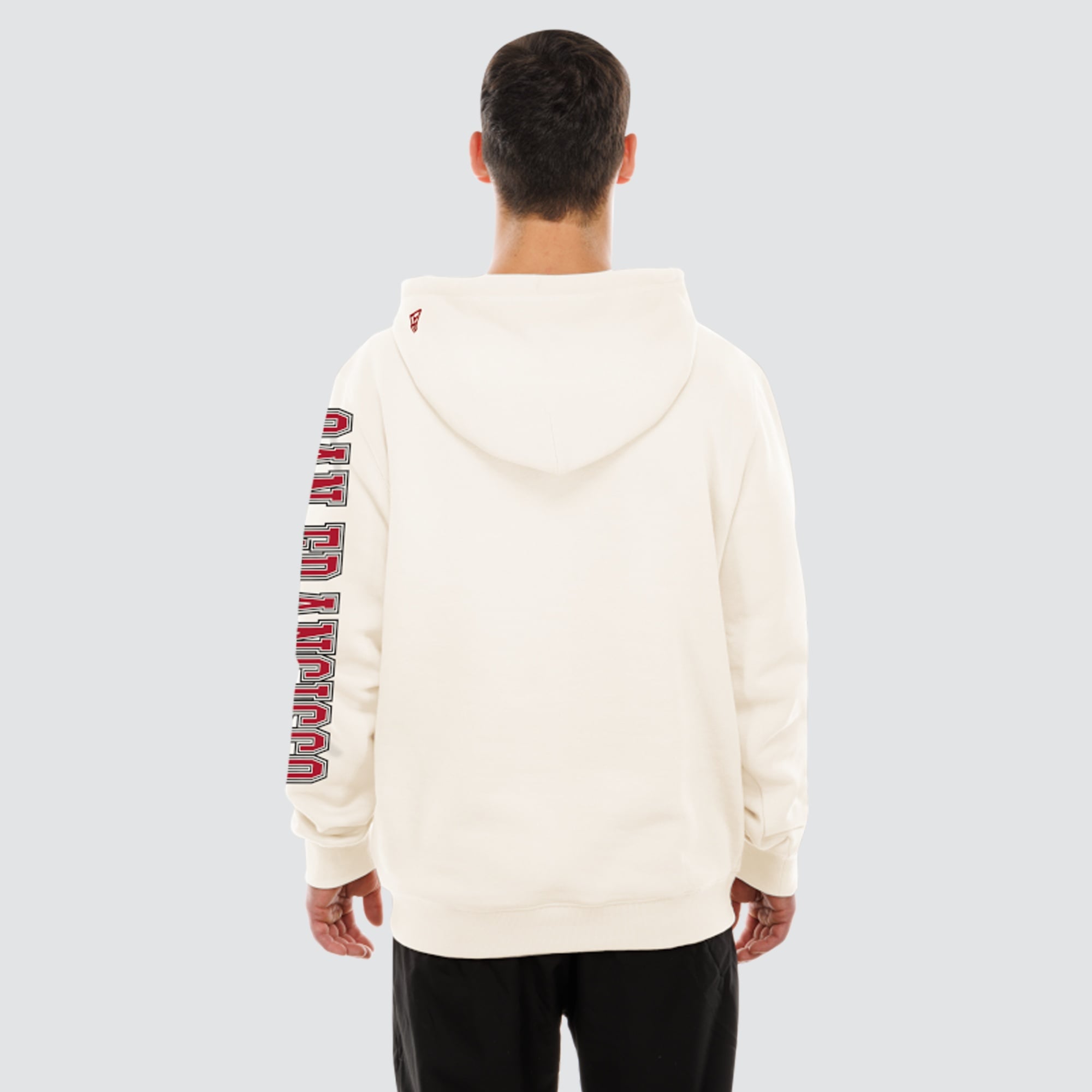 Sweat à capuche New Era crème pour homme, San Francisco 49ers, couleur Dune Dust