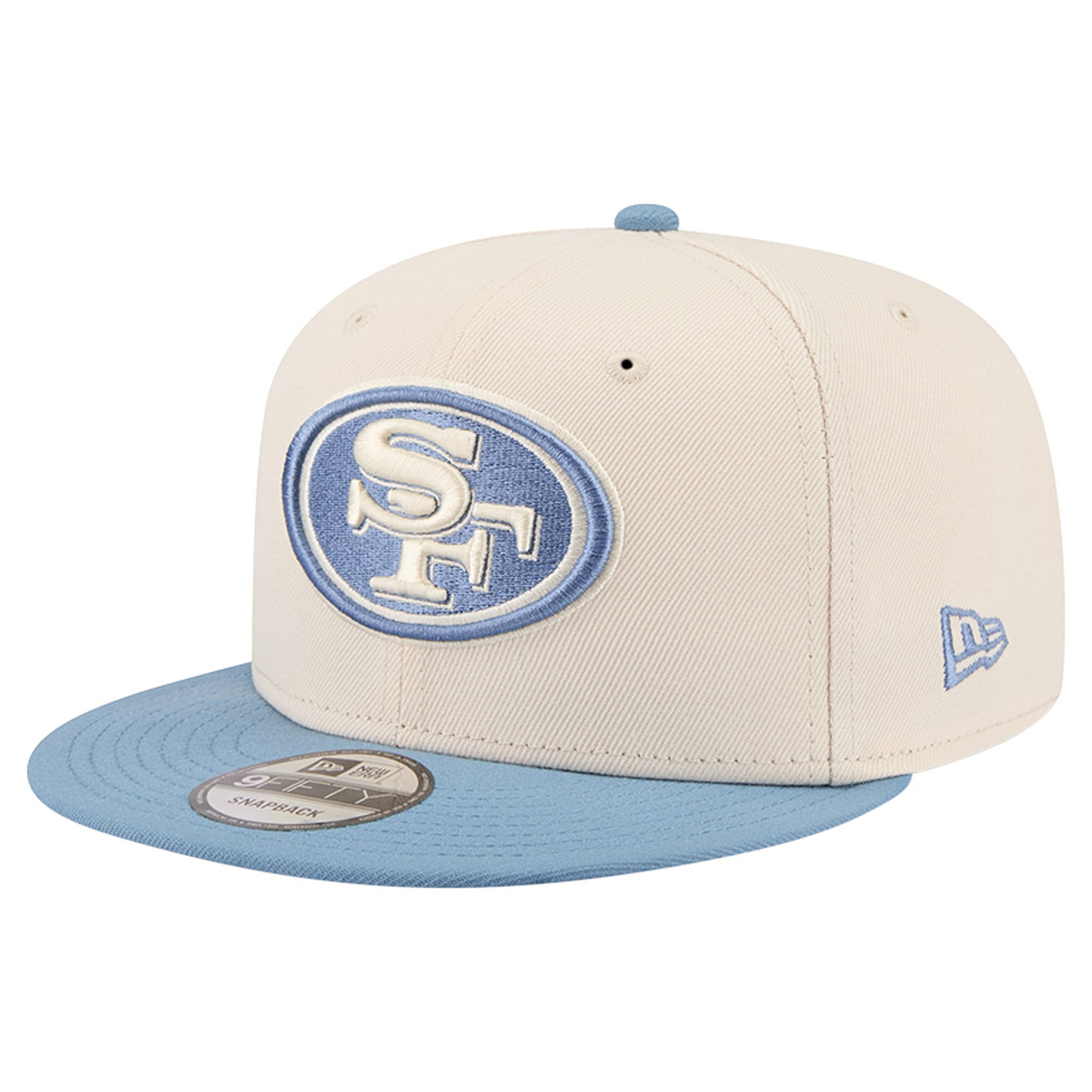 Casquette snapback New Era 9FIFTY bicolore crème/bleue San Francisco 49ers pour homme