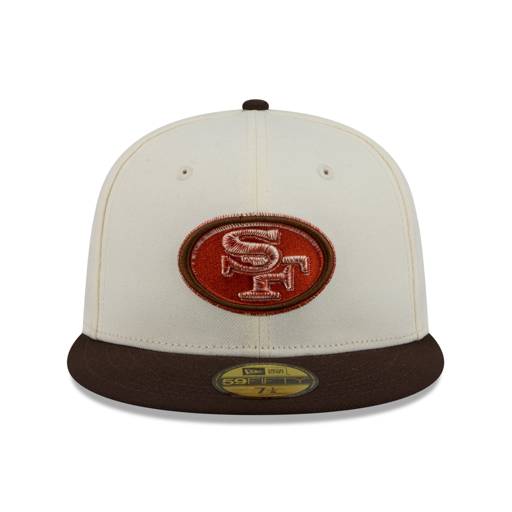 Men's New Era Cream/Brown San Francisco 49ers Pumpkin Spice 59FIFTY Fitted Hat