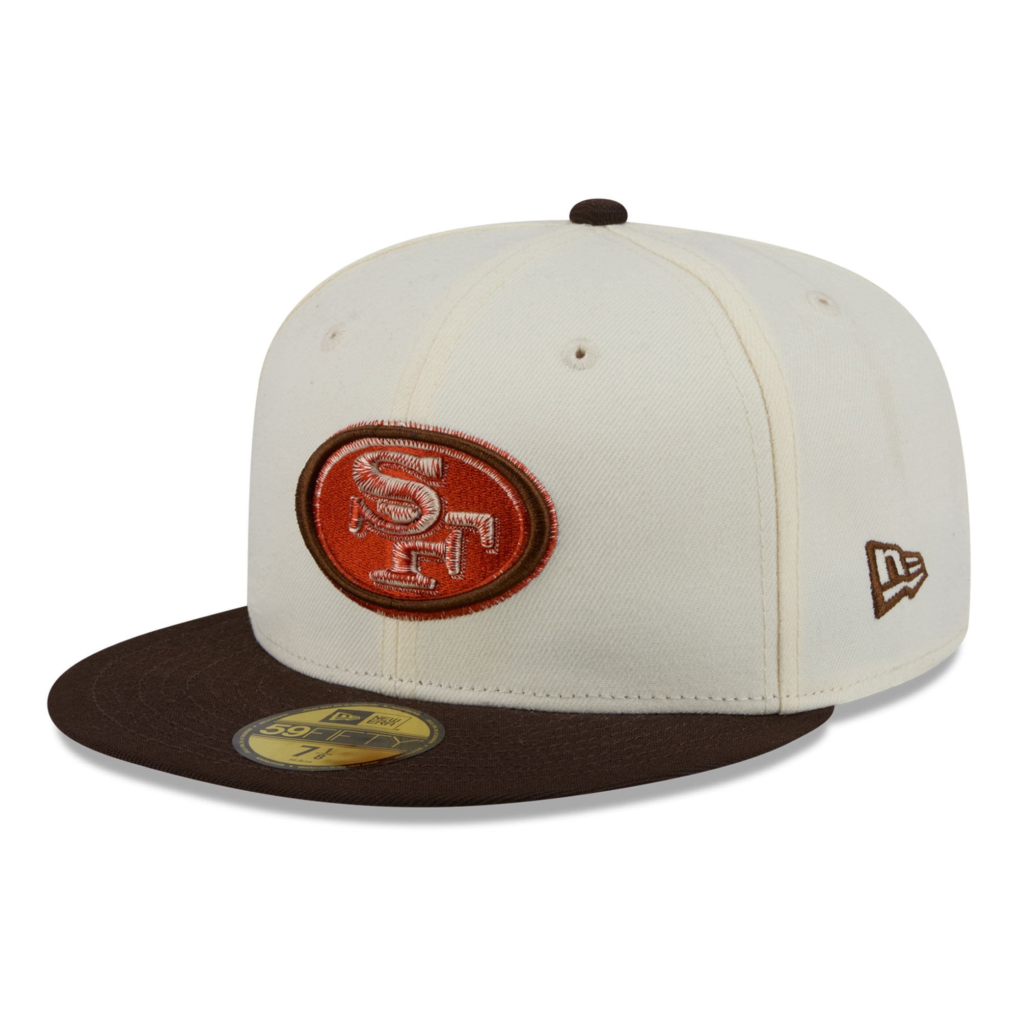 Men's New Era Cream/Brown San Francisco 49ers Pumpkin Spice 59FIFTY Fitted Hat