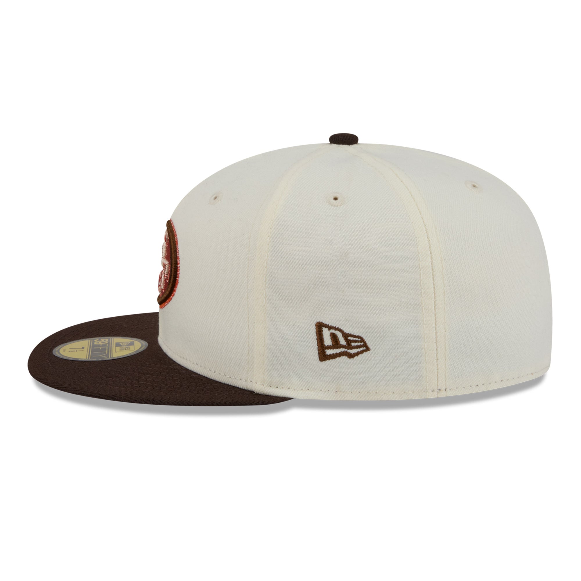 Men's New Era Cream/Brown San Francisco 49ers Pumpkin Spice 59FIFTY Fitted Hat