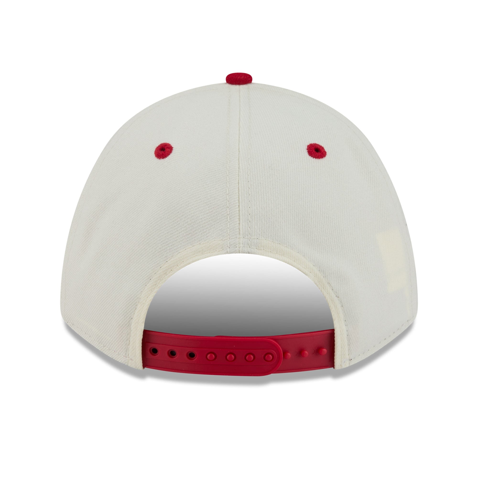 Casquette ajustable New Era crème/écarlate San Francisco 49ers Arch 9FORTY A-Frame M-Crown pour homme