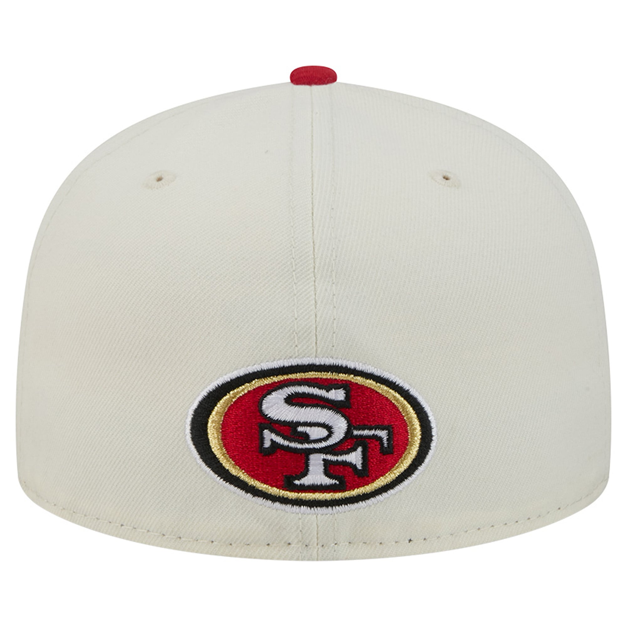 Men's New Era Cream/Scarlet San Francisco 49ers Deceptor 59FIFTY Fitted Hat