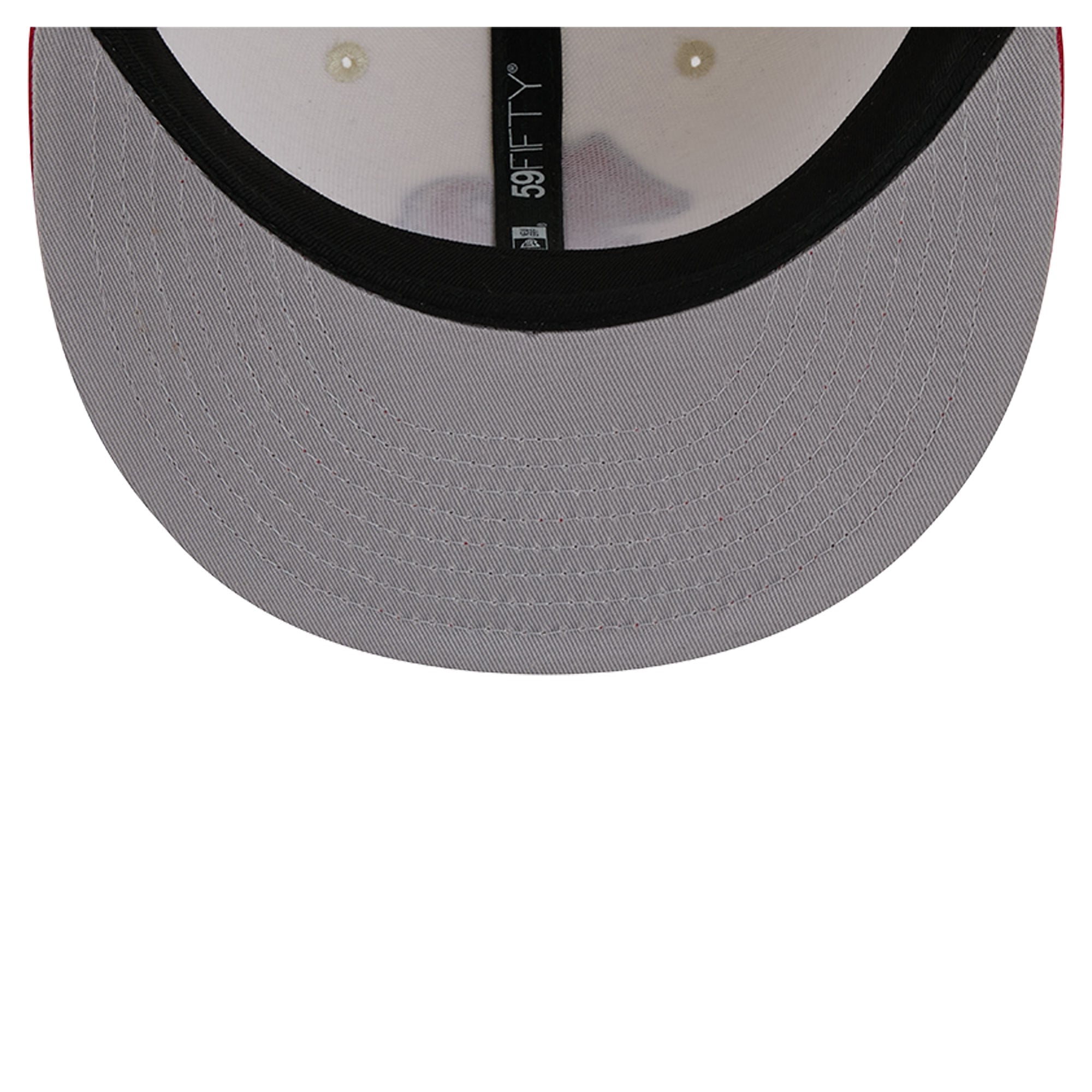 Men's New Era Cream/Scarlet San Francisco 49ers Deceptor 59FIFTY Fitted Hat
