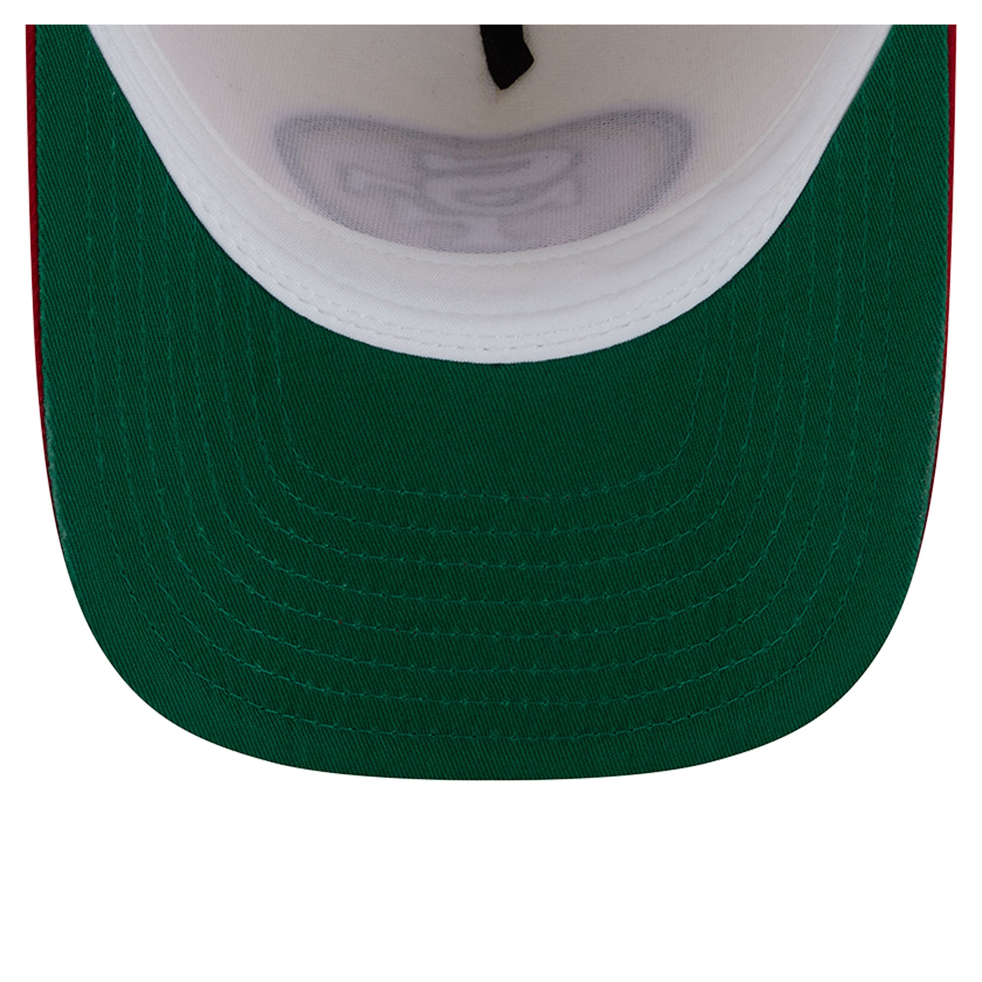 Men's New Era Cream/Scarlet San Francisco 49ers Rear Wordmark A-Frame 9FIFTY Snapback Hat