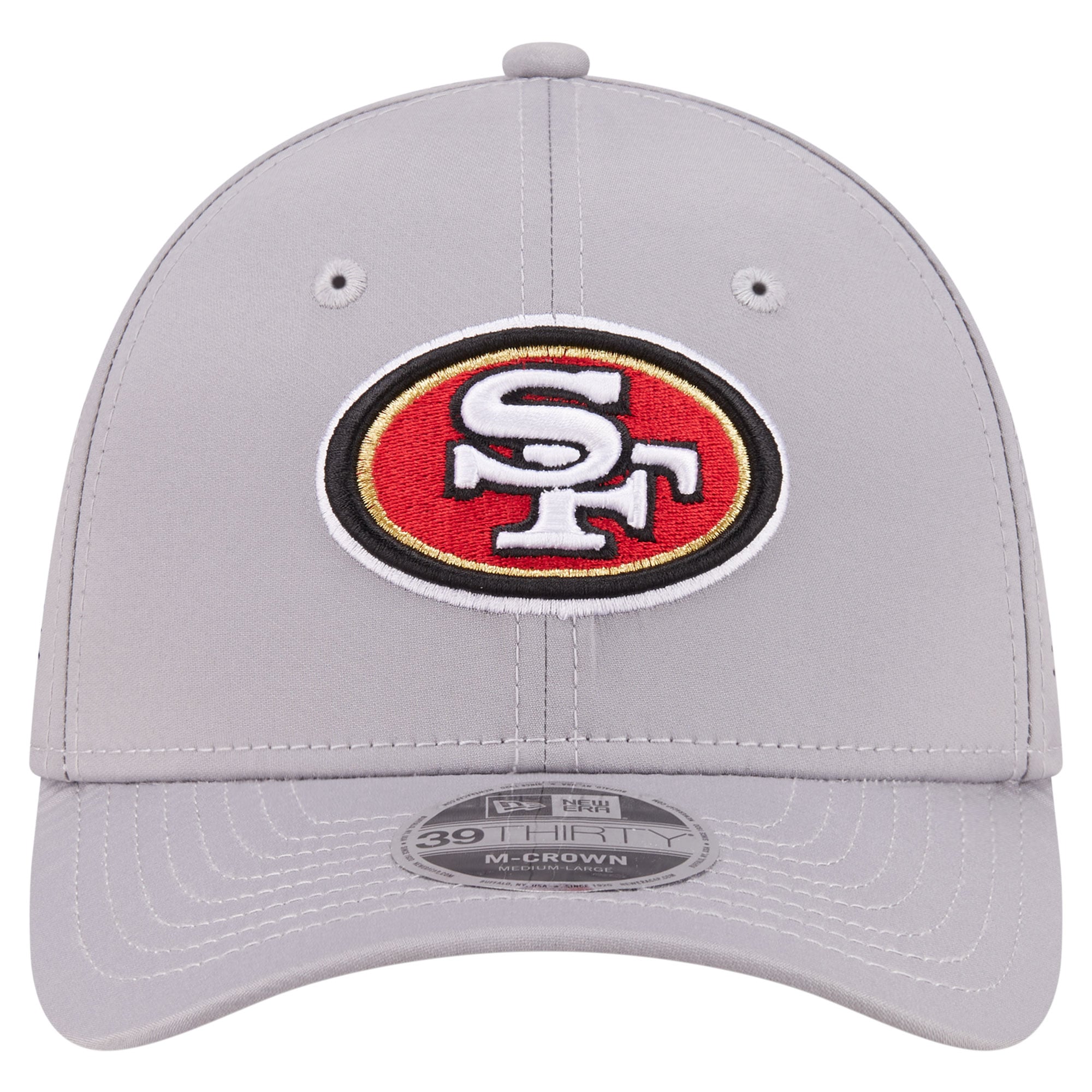 Men's New Era Gray San Francisco 49ers 39THIRTY M-Crown Stretch Hat
