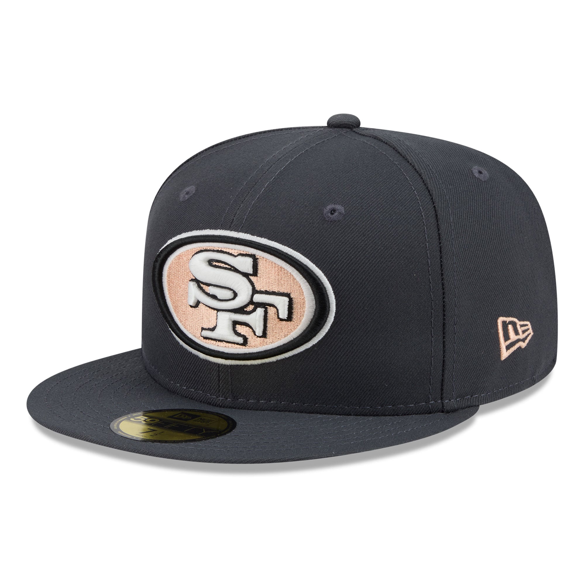 Casquette ajustée New Era 59FIFTY grise pour homme, San Francisco 49ers, édition limitée automne.