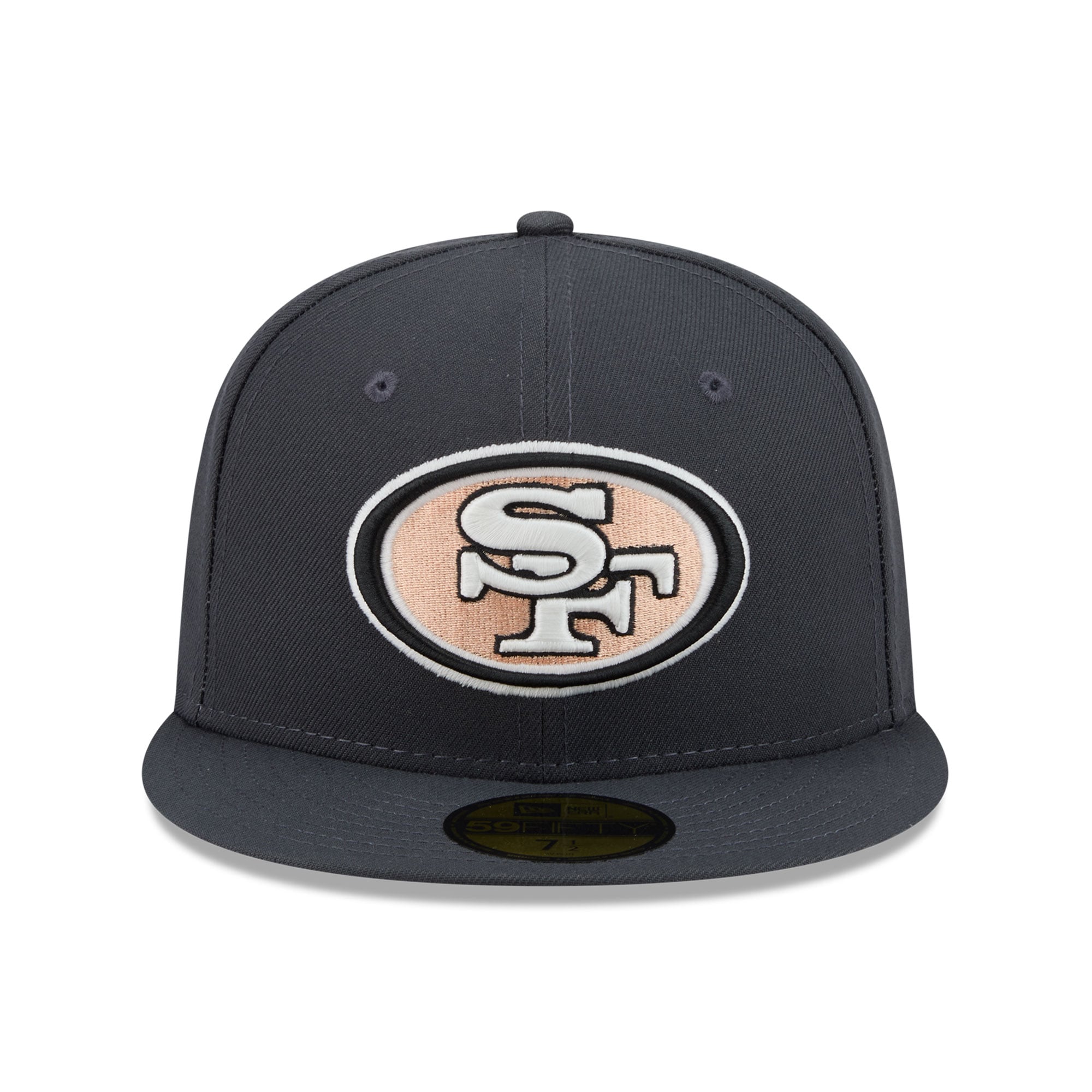 Casquette ajustée New Era 59FIFTY grise pour homme, San Francisco 49ers, édition limitée automne.
