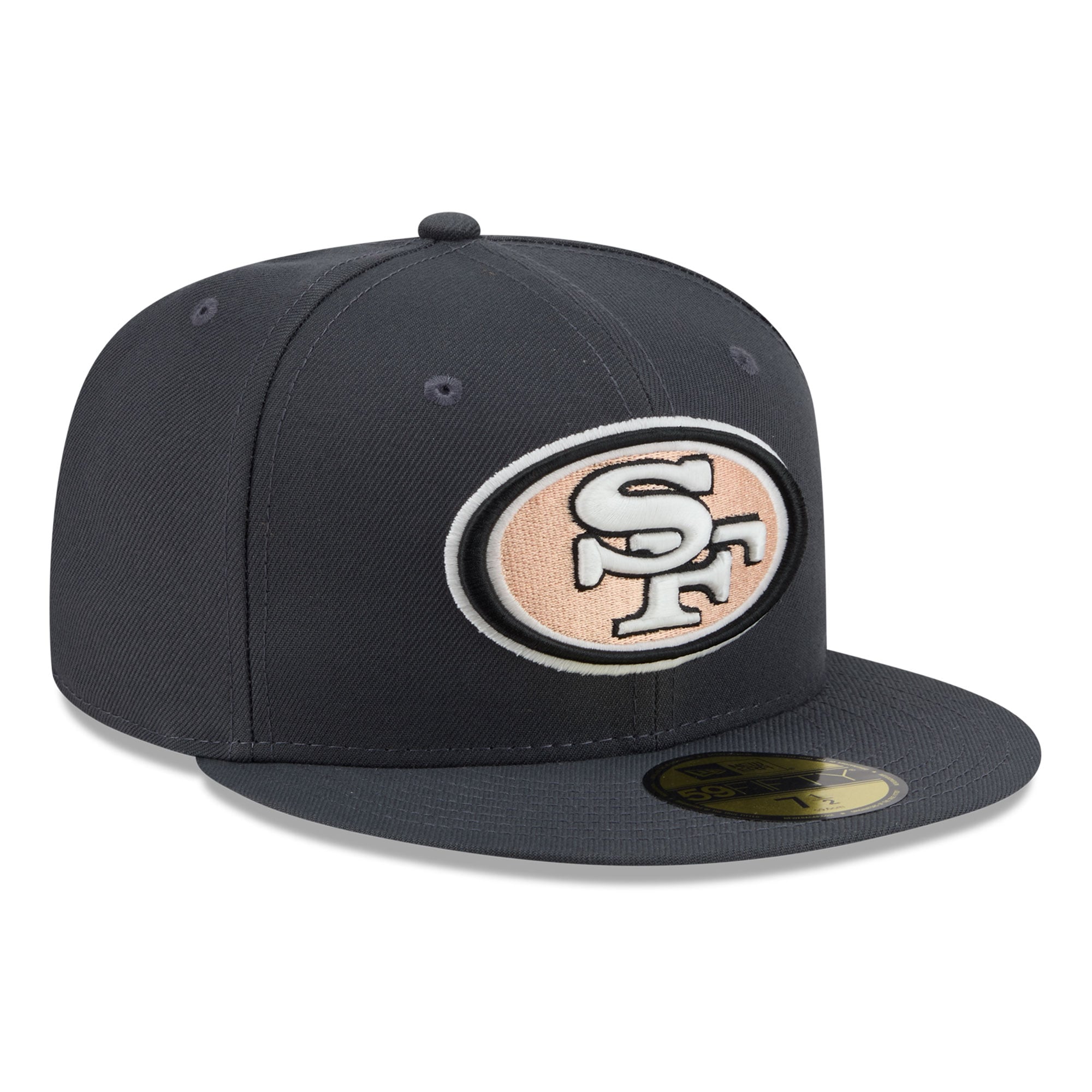Casquette ajustée New Era 59FIFTY grise pour homme, San Francisco 49ers, édition limitée automne.