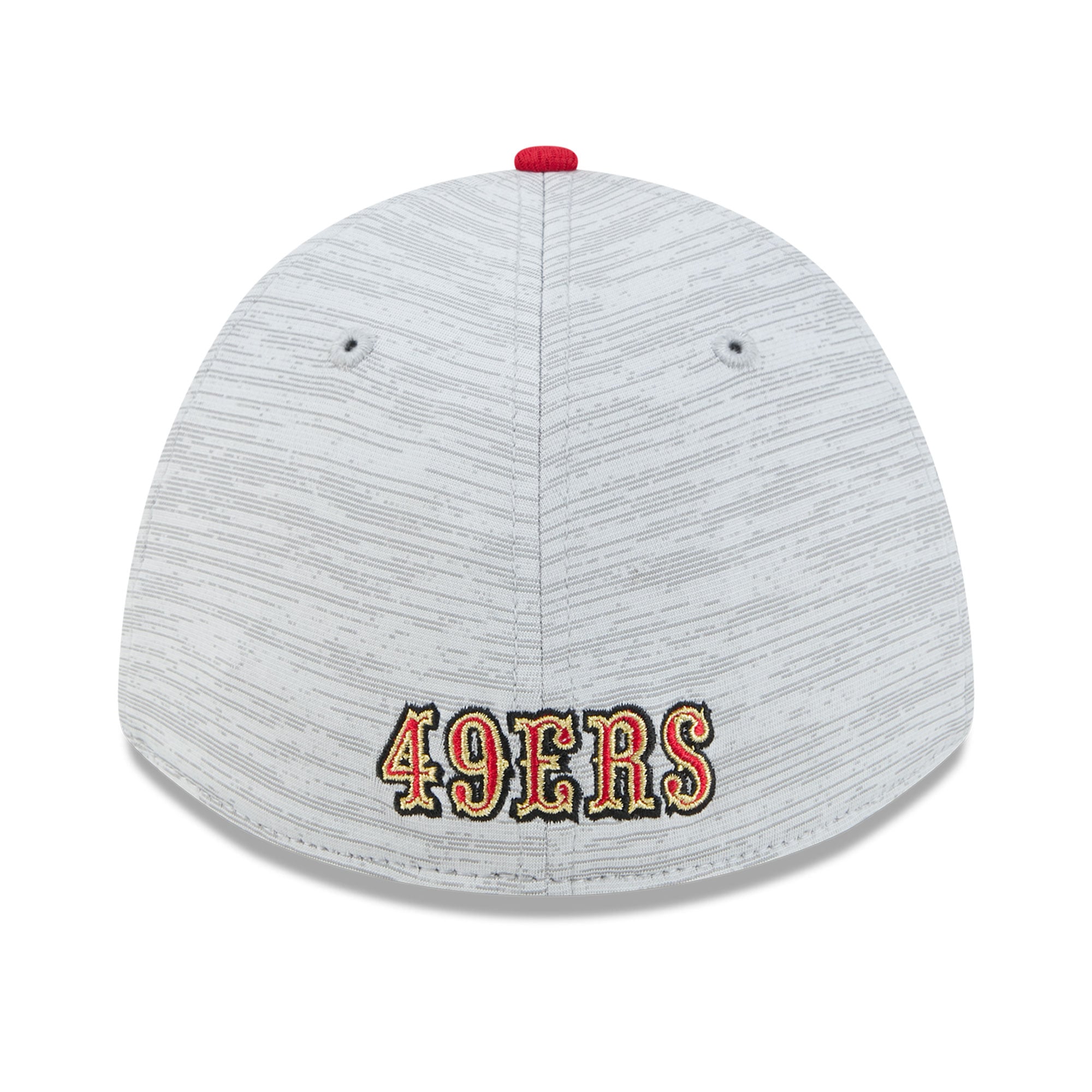 Casquette New Era Flex grise et écarlate San Francisco 49ers Tech M-Crown A-Frame 39THIRTY pour homme