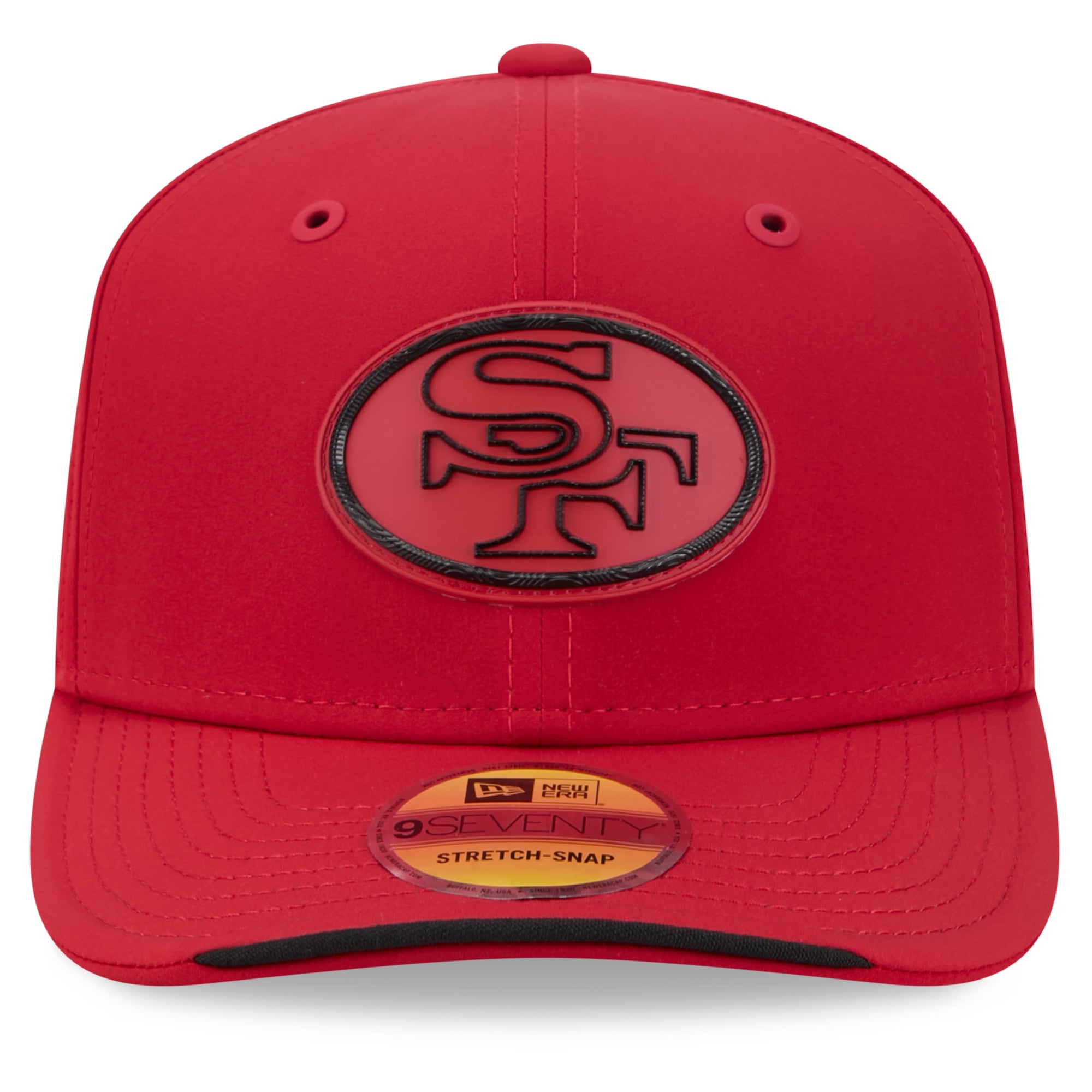 Men's New Era Scarlet San Francisco 49ers 2026 Sideline Throwback 9SEVENTY Adjustable Hat