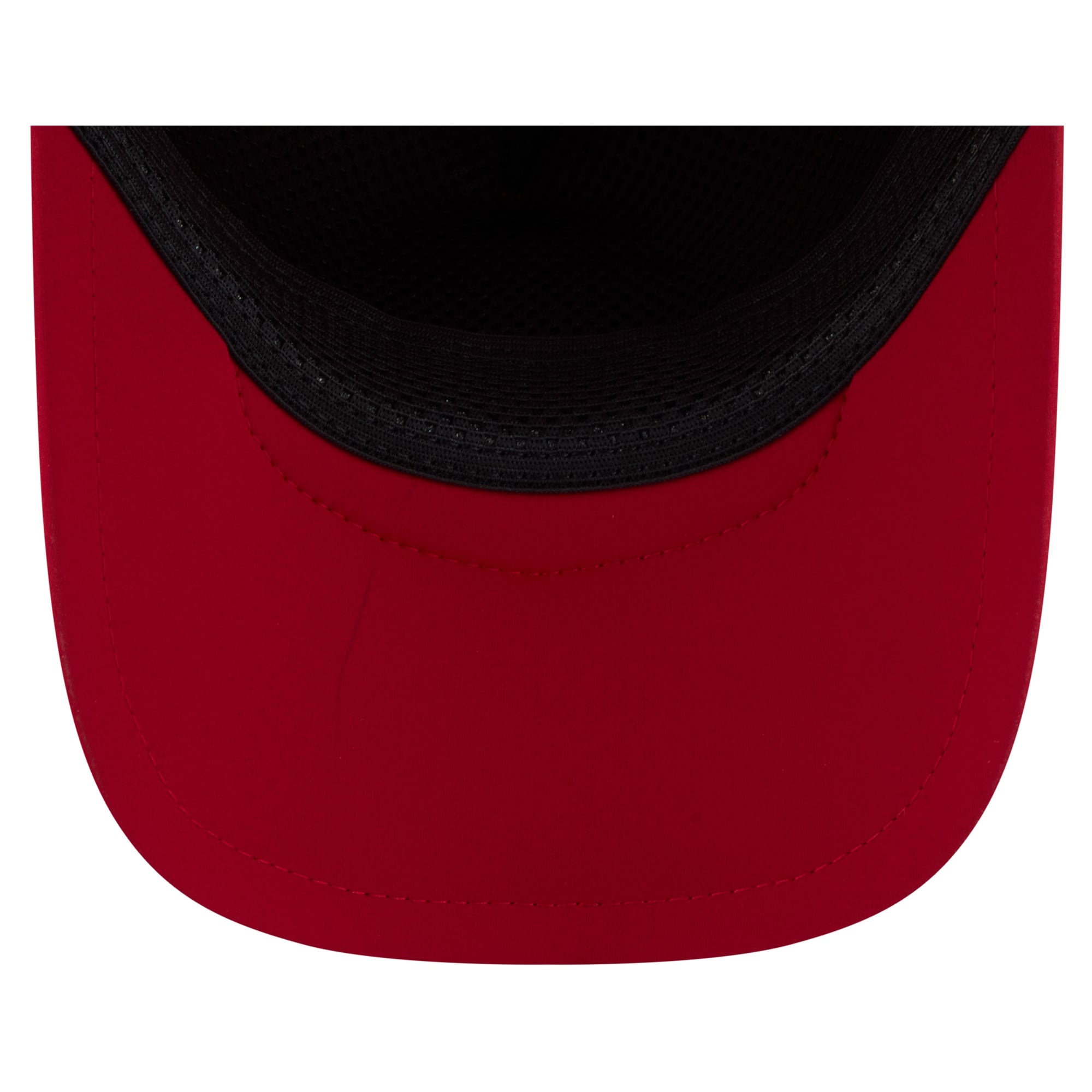 Men's New Era Scarlet San Francisco 49ers 2026 Sideline Throwback Apex 9FORTY Adjustable Trucker Hat