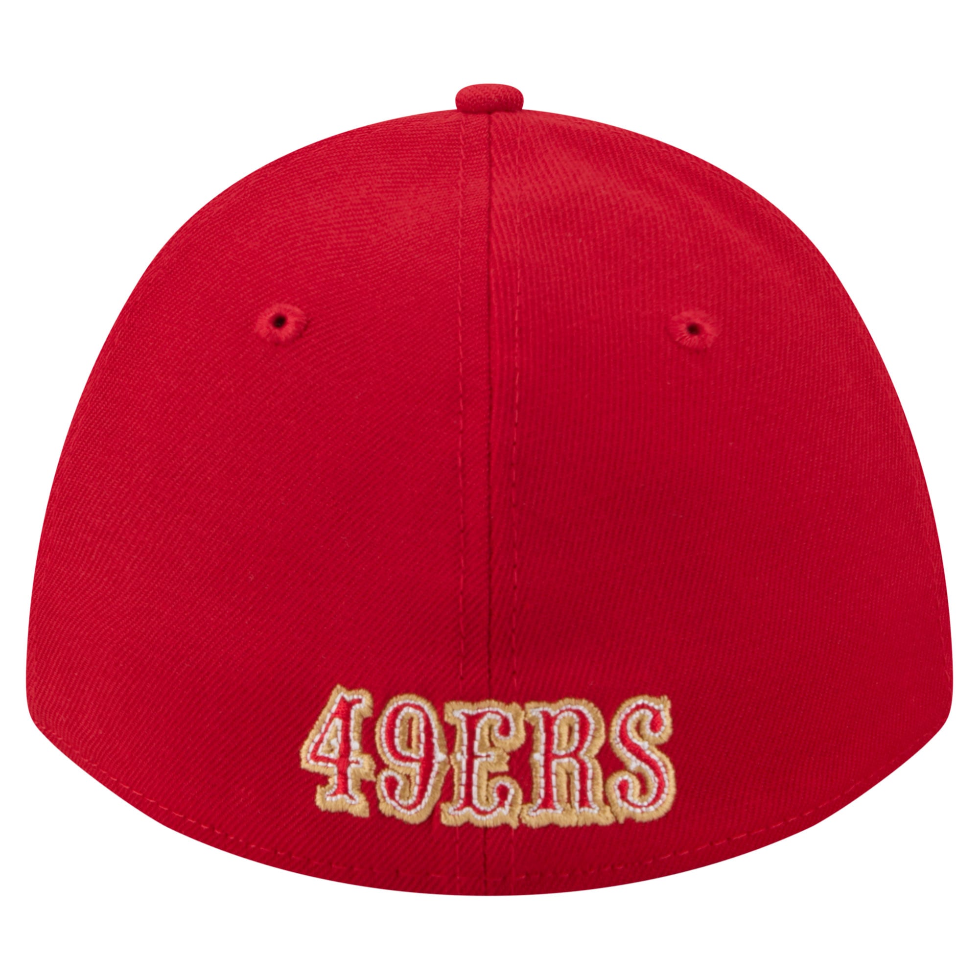 Men's New Era Scarlet San Francisco 49ers 39THIRTY M-Crown A-Frame Stretch Hat