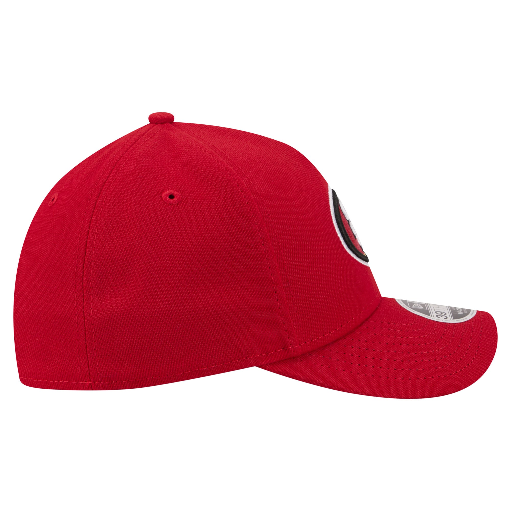 Men's New Era Scarlet San Francisco 49ers 39THIRTY M-Crown A-Frame Stretch Hat