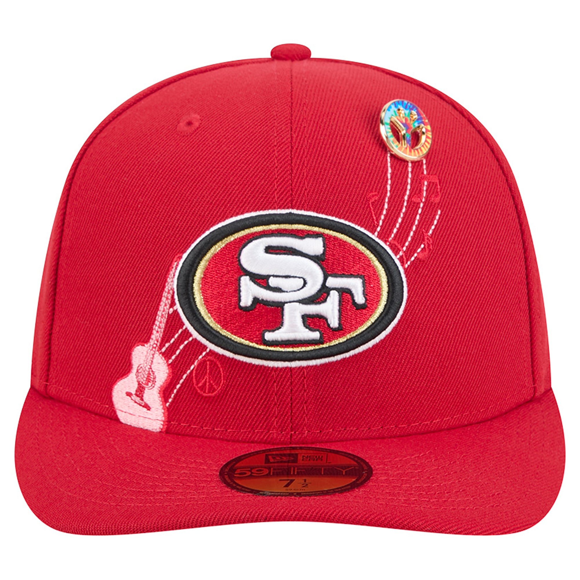 Casquette ajustée New Era rouge écarlate San Francisco 49ers City Pin 59FIFTY pour homme