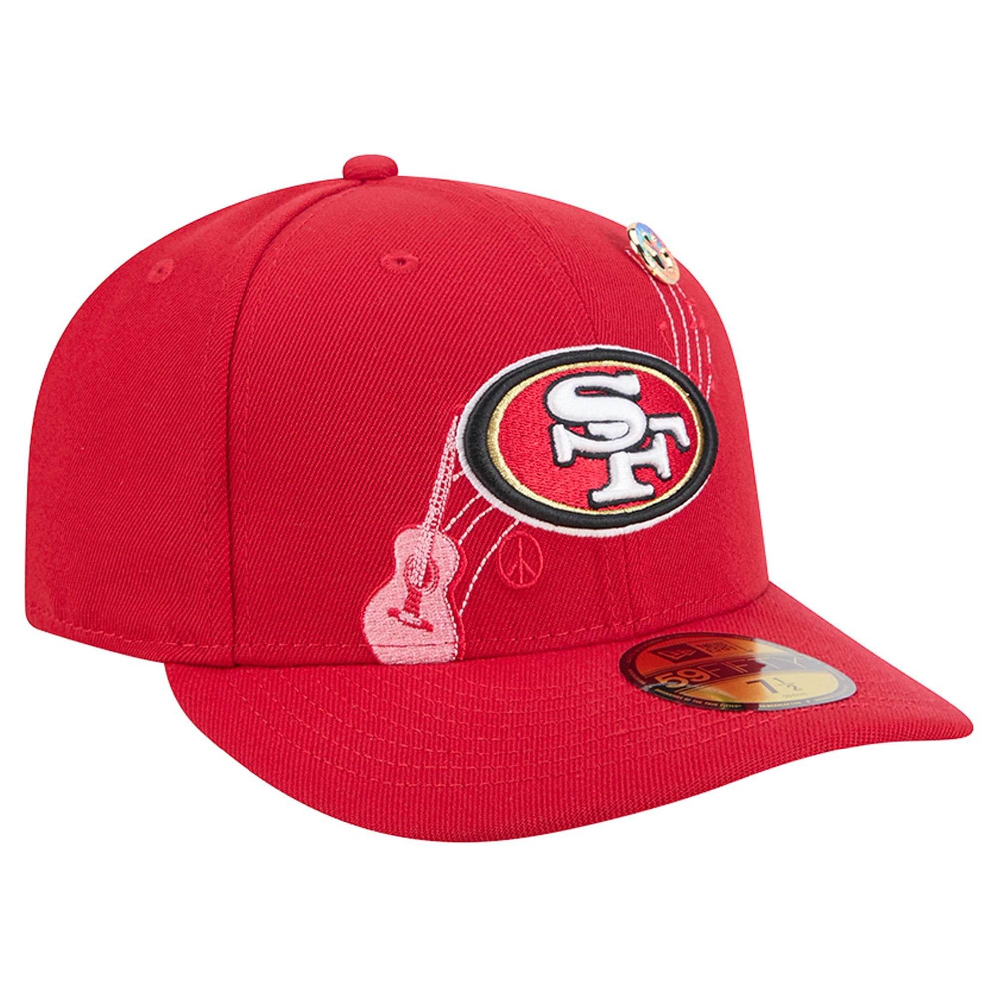 Casquette ajustée New Era rouge écarlate San Francisco 49ers City Pin 59FIFTY pour homme