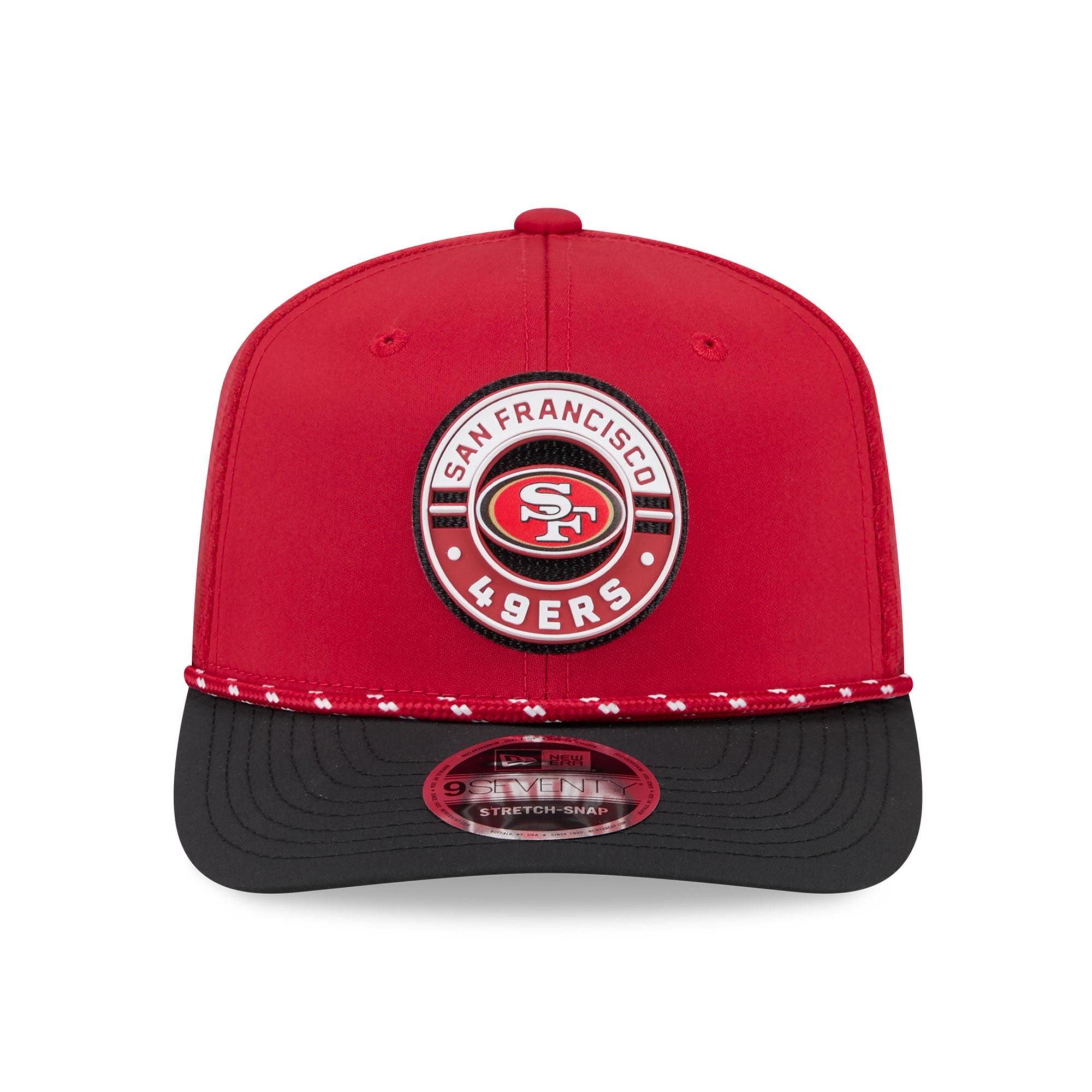 Casquette ajustable New Era Scarlet San Francisco 49ers Game 9SEVENTY pour homme