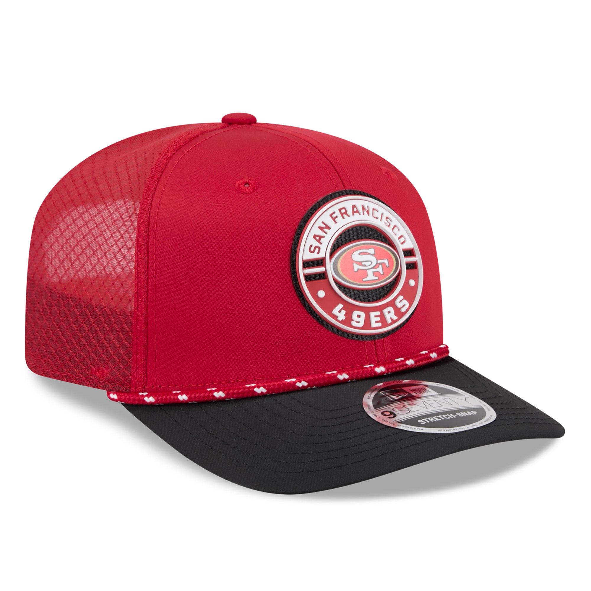 Casquette ajustable New Era Scarlet San Francisco 49ers Game 9SEVENTY pour homme