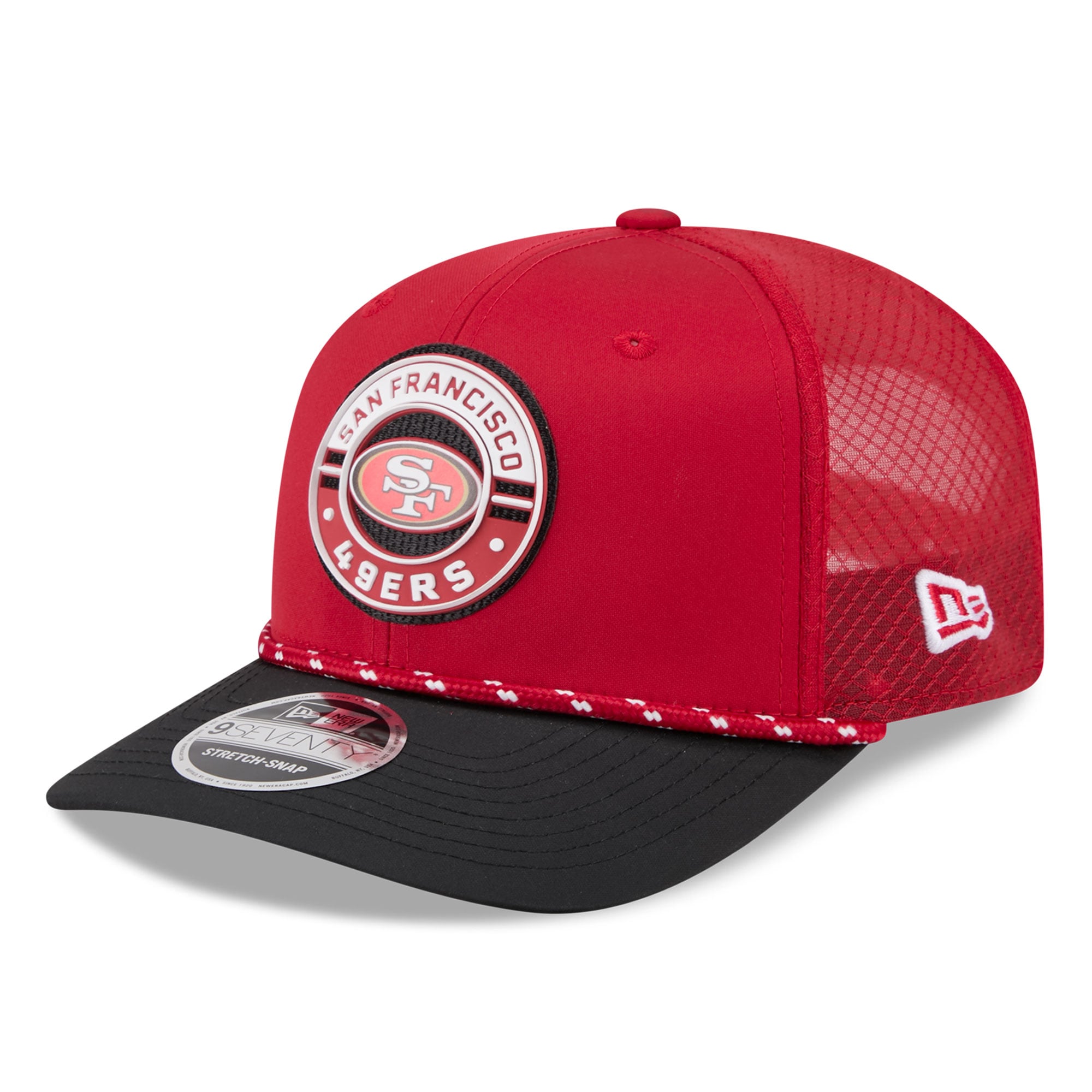 Casquette ajustable New Era Scarlet San Francisco 49ers Game 9SEVENTY pour homme