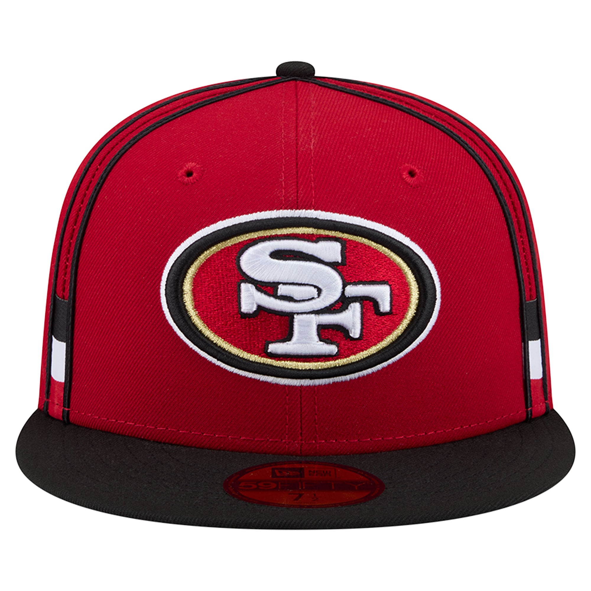 Men's New Era Scarlet San Francisco 49ers Soutache 59FIFTY Fitted Hat