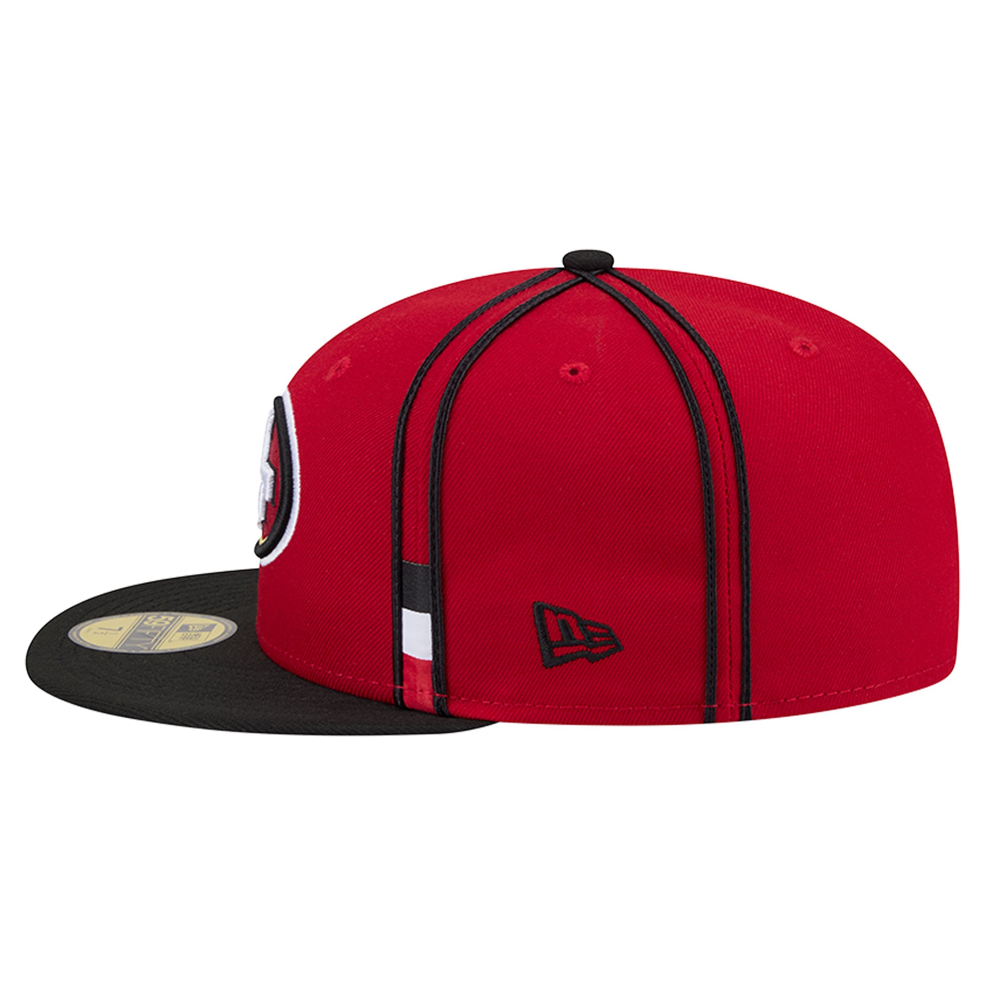 Men's New Era Scarlet San Francisco 49ers Soutache 59FIFTY Fitted Hat