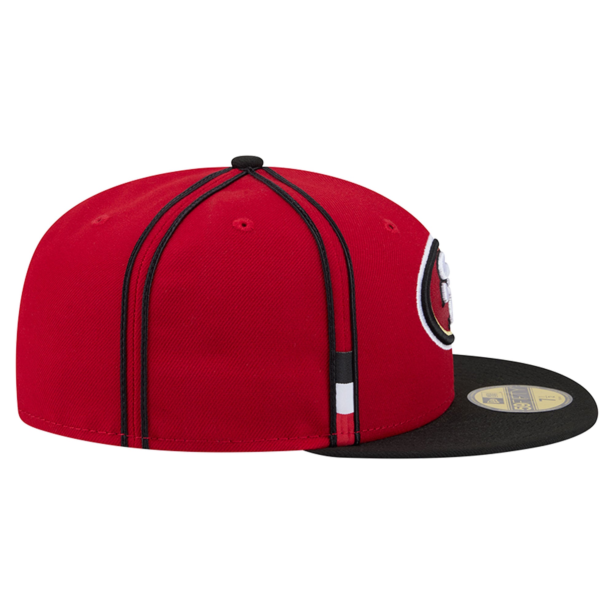 Men's New Era Scarlet San Francisco 49ers Soutache 59FIFTY Fitted Hat