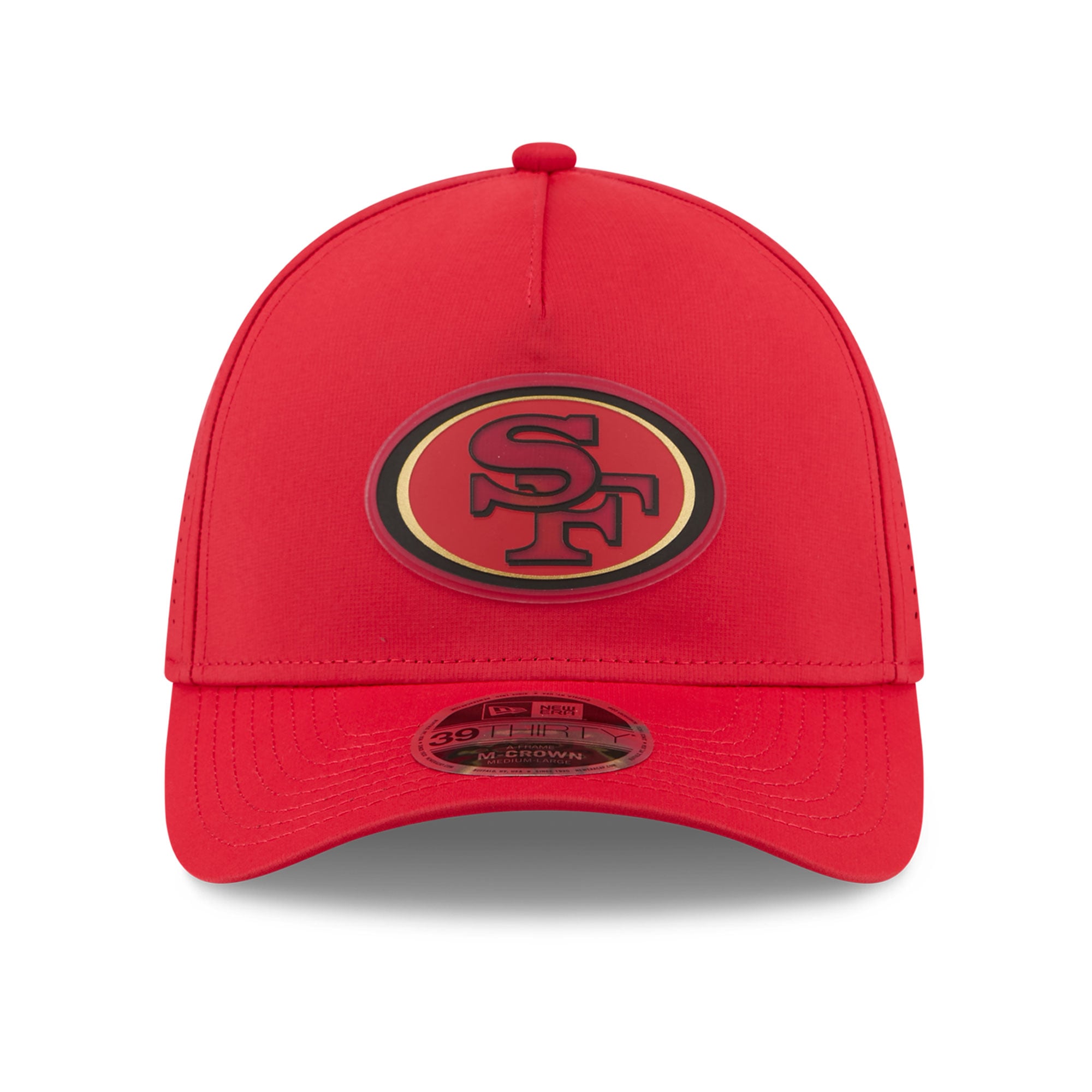 Casquette New Era Scarlet San Francisco 49ers Tonal 39THIRTY A-Frame Flex pour homme