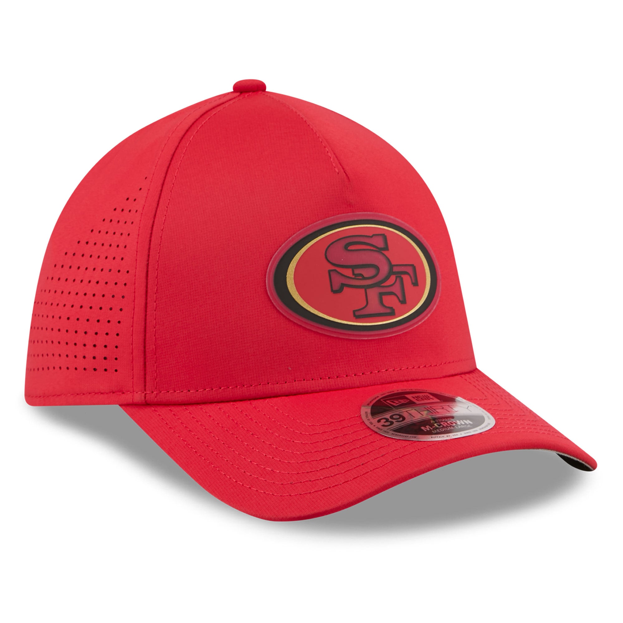 Casquette New Era Scarlet San Francisco 49ers Tonal 39THIRTY A-Frame Flex pour homme