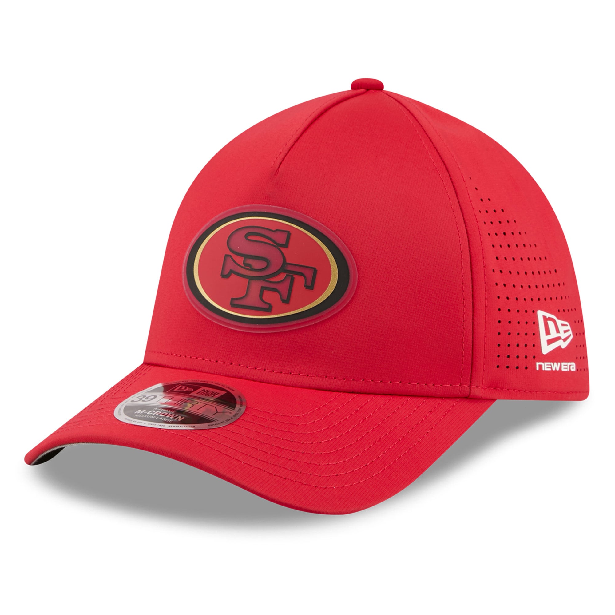 Casquette New Era Scarlet San Francisco 49ers Tonal 39THIRTY A-Frame Flex pour homme