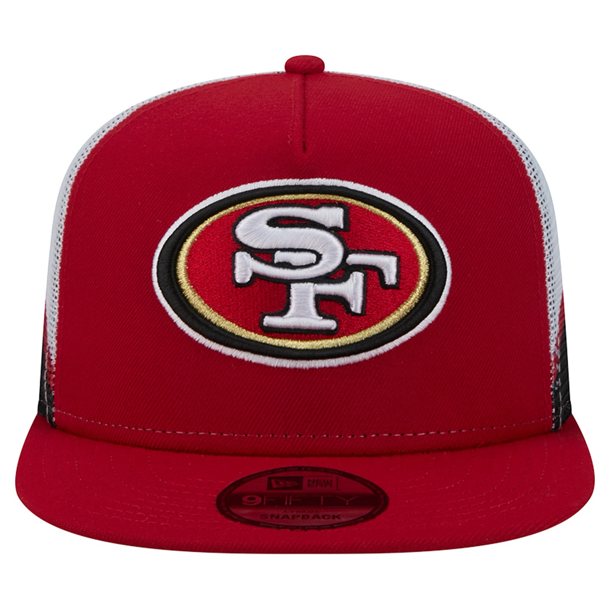 Casquette trucker New Era écarlate/noire San Francisco 49ers 9FIFTY à fermeture snapback pour homme