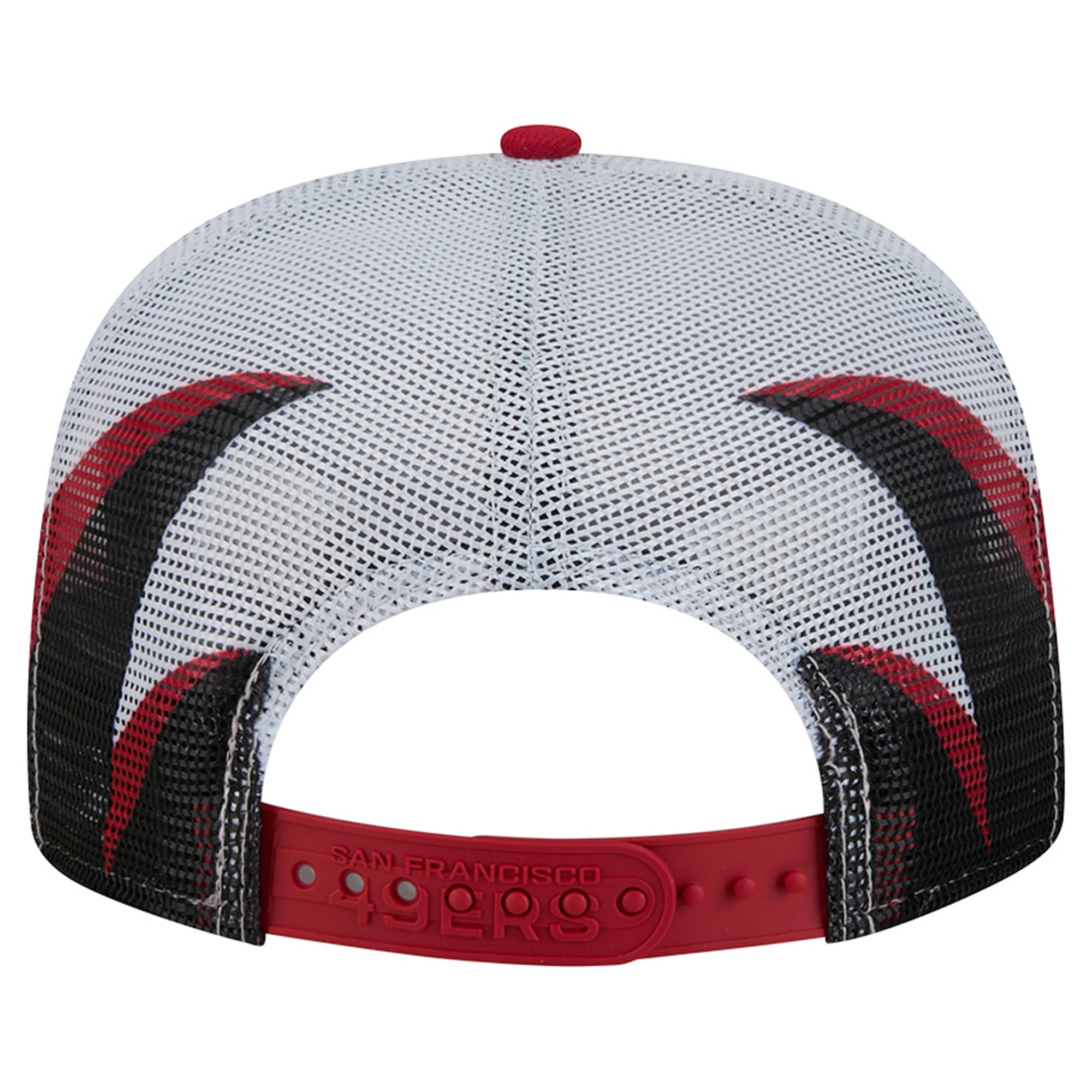 Casquette trucker New Era écarlate/noire San Francisco 49ers 9FIFTY à fermeture snapback pour homme