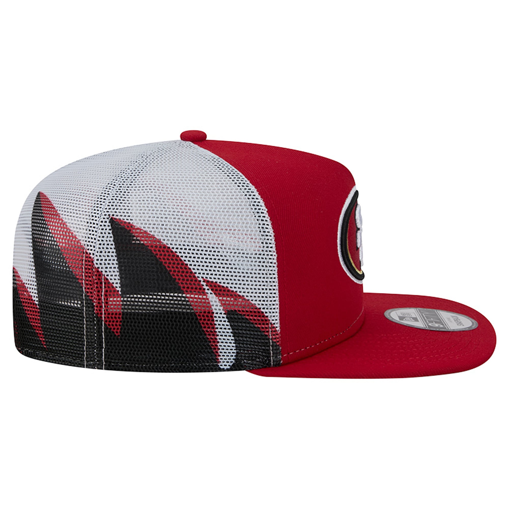 Casquette trucker New Era écarlate/noire San Francisco 49ers 9FIFTY à fermeture snapback pour homme