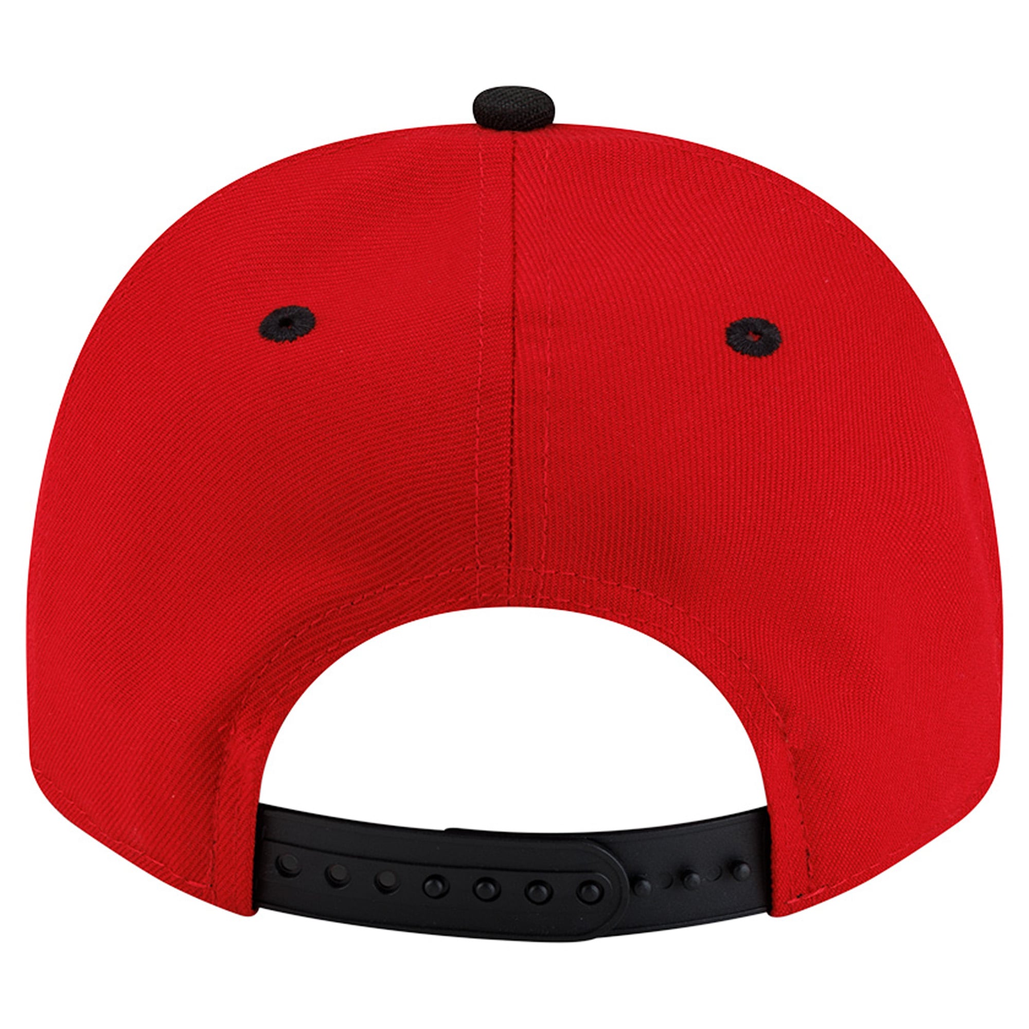 Men's New Era Scarlet/Black San Francisco 49ers Pixel A-Frame 9FIFTY Snapback Hat