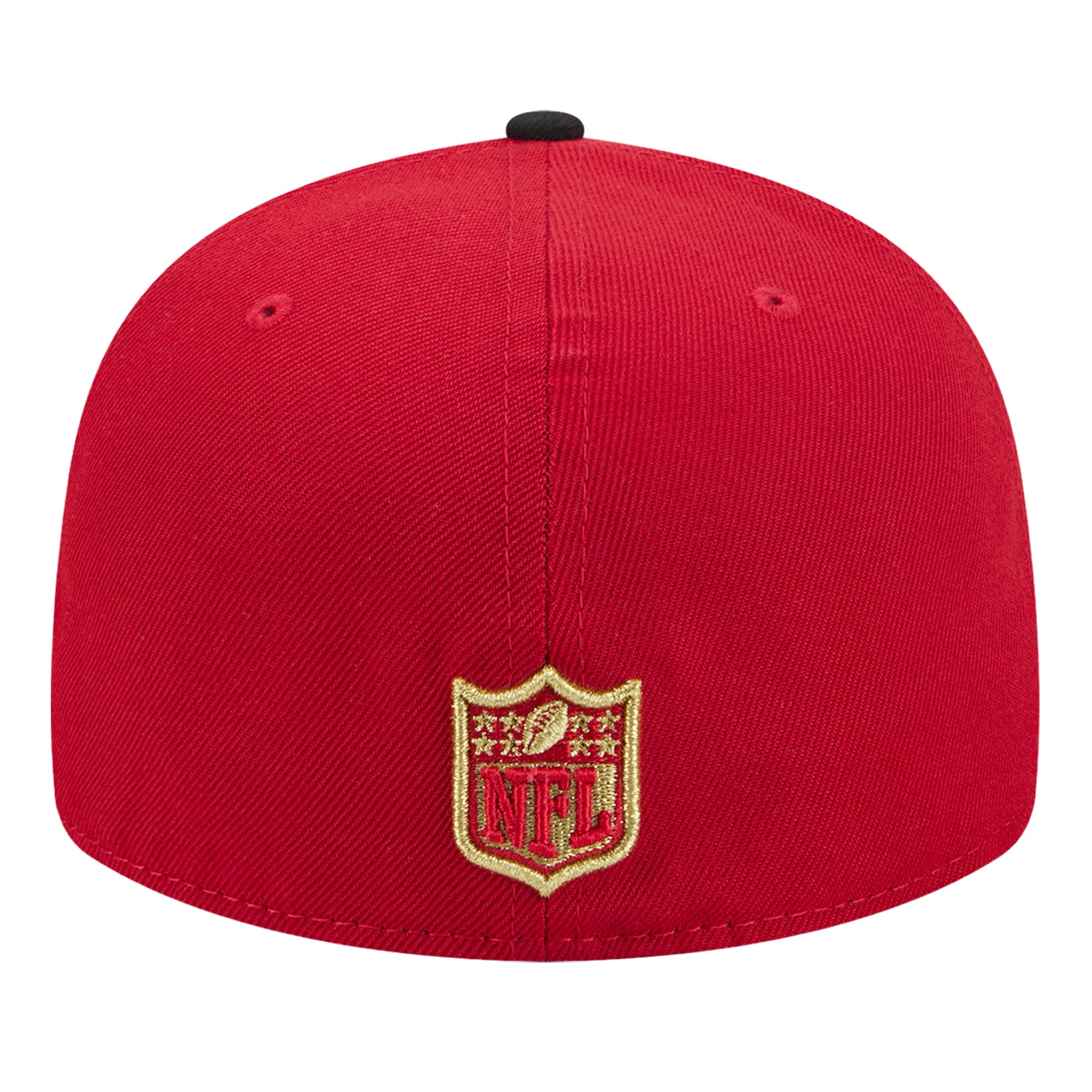 Men's New Era Scarlet/Black San Francisco 49ers Pixel Curved 59FIFTY Fitted Hat