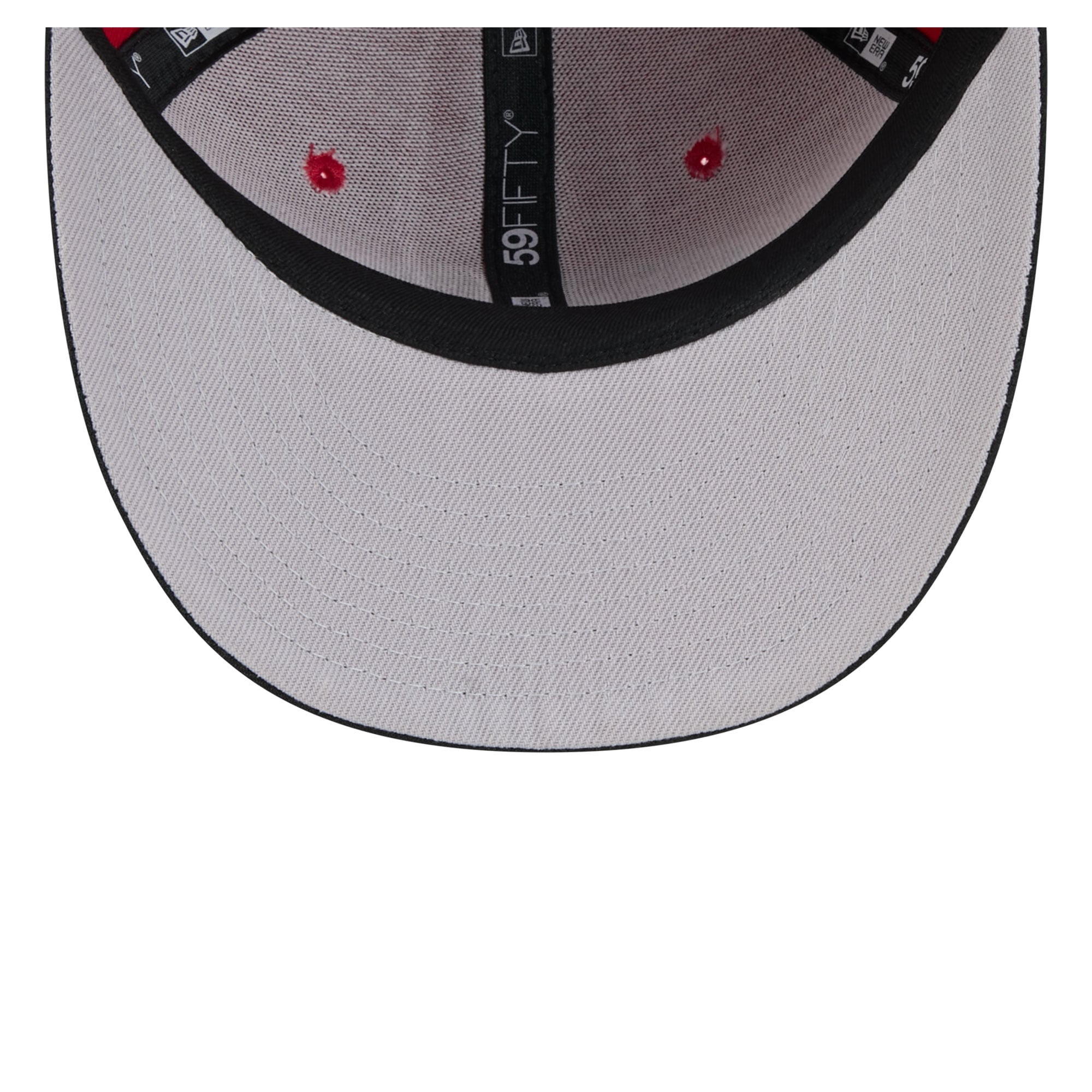 Men's New Era Scarlet/Black San Francisco 49ers Pixel Curved 59FIFTY Fitted Hat