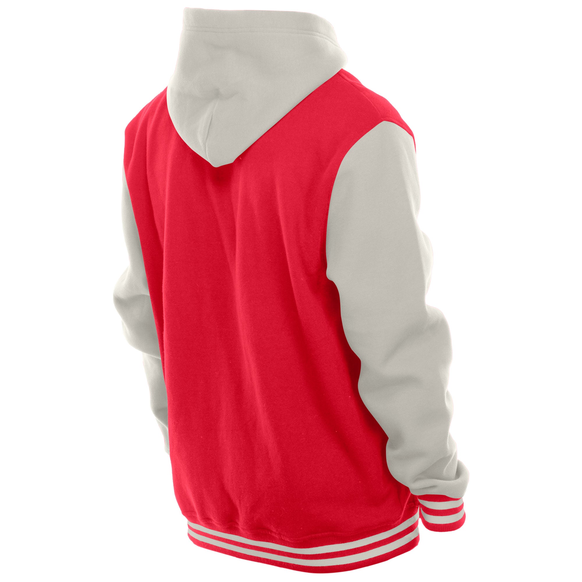 Men's New Era  Scarlet/Gray San Francisco 49ers Full-Snap Fleece Hooded Jacket