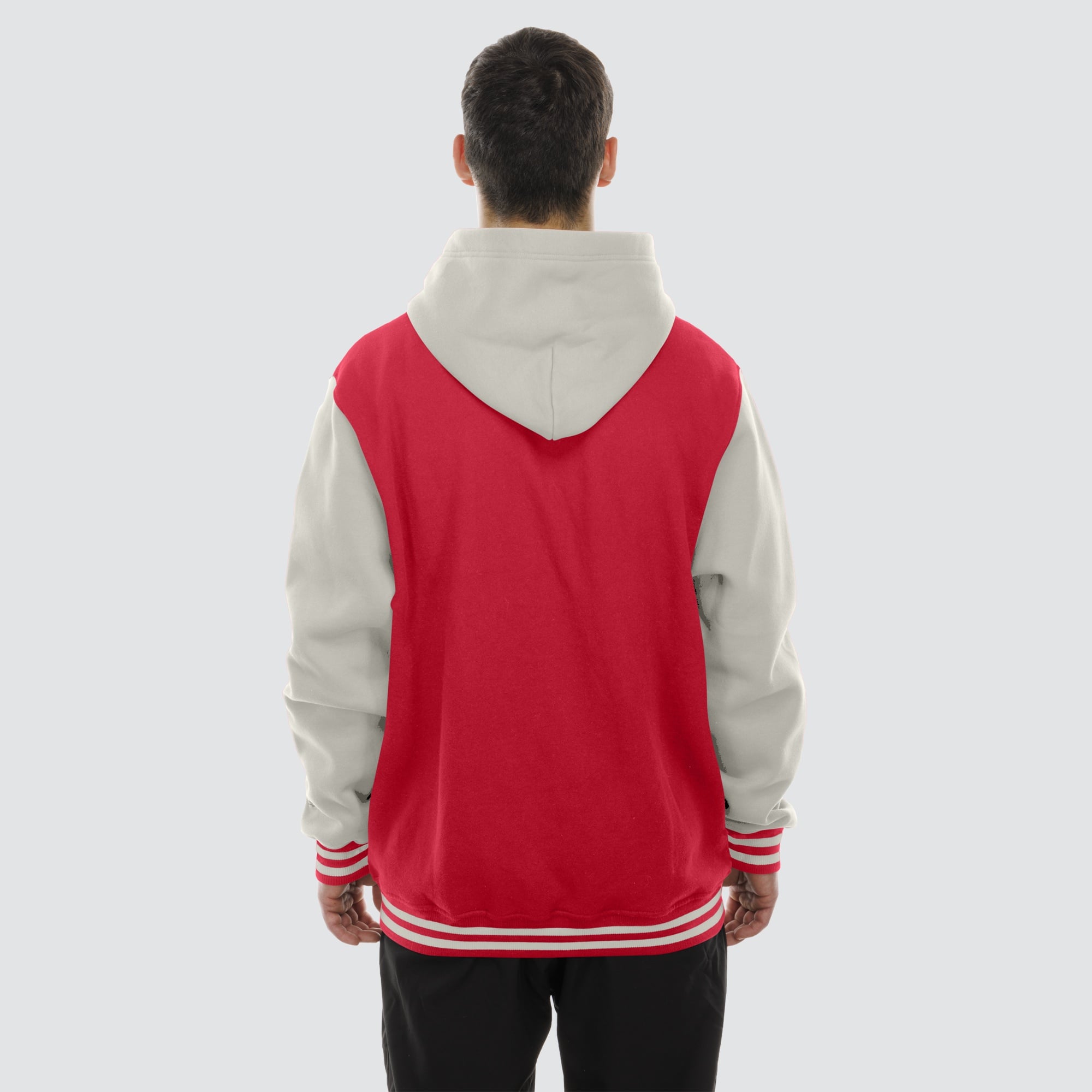 Men's New Era  Scarlet/Gray San Francisco 49ers Full-Snap Fleece Hooded Jacket