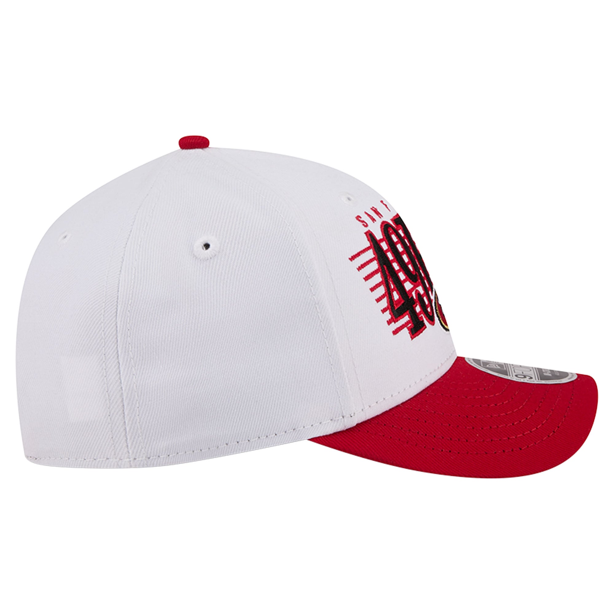 Casquette ajustable New Era blanche et écarlate San Francisco 49ers Loyal 9FORTY M-Crown pour homme