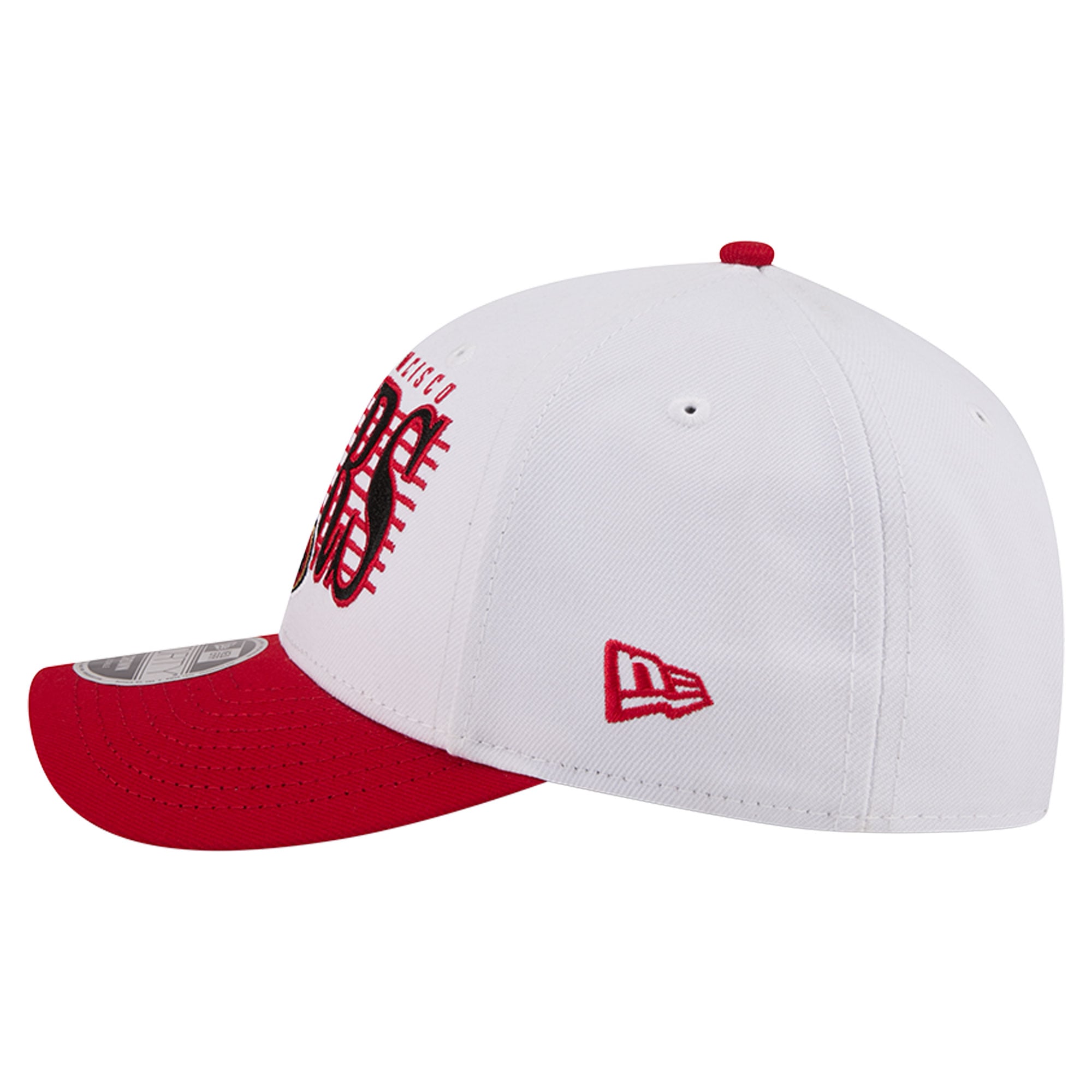 Casquette ajustable New Era blanche et écarlate San Francisco 49ers Loyal 9FORTY M-Crown pour homme