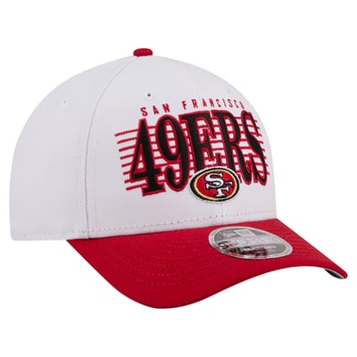 San Francisco 49ers New Era Loyal 9FORTY M-Crown Adjustable Hat - White/Scarlet