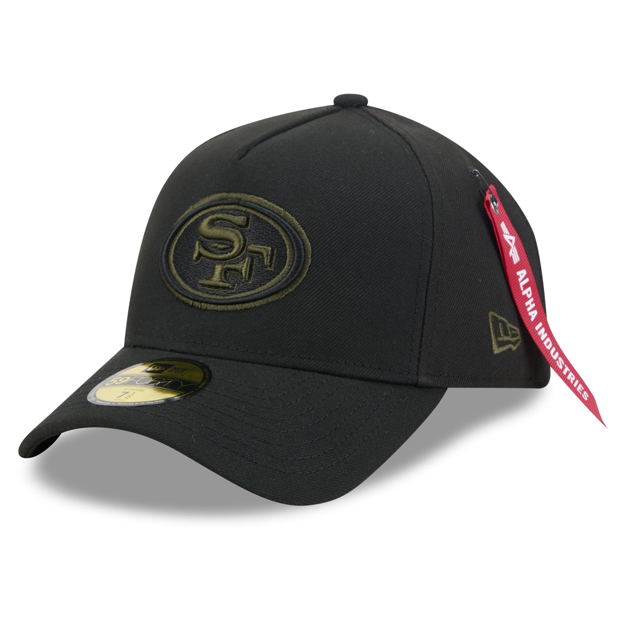 Casquette ajustée New Era x Alpha Industries noire San Francisco 49ers 59FORTY pour homme